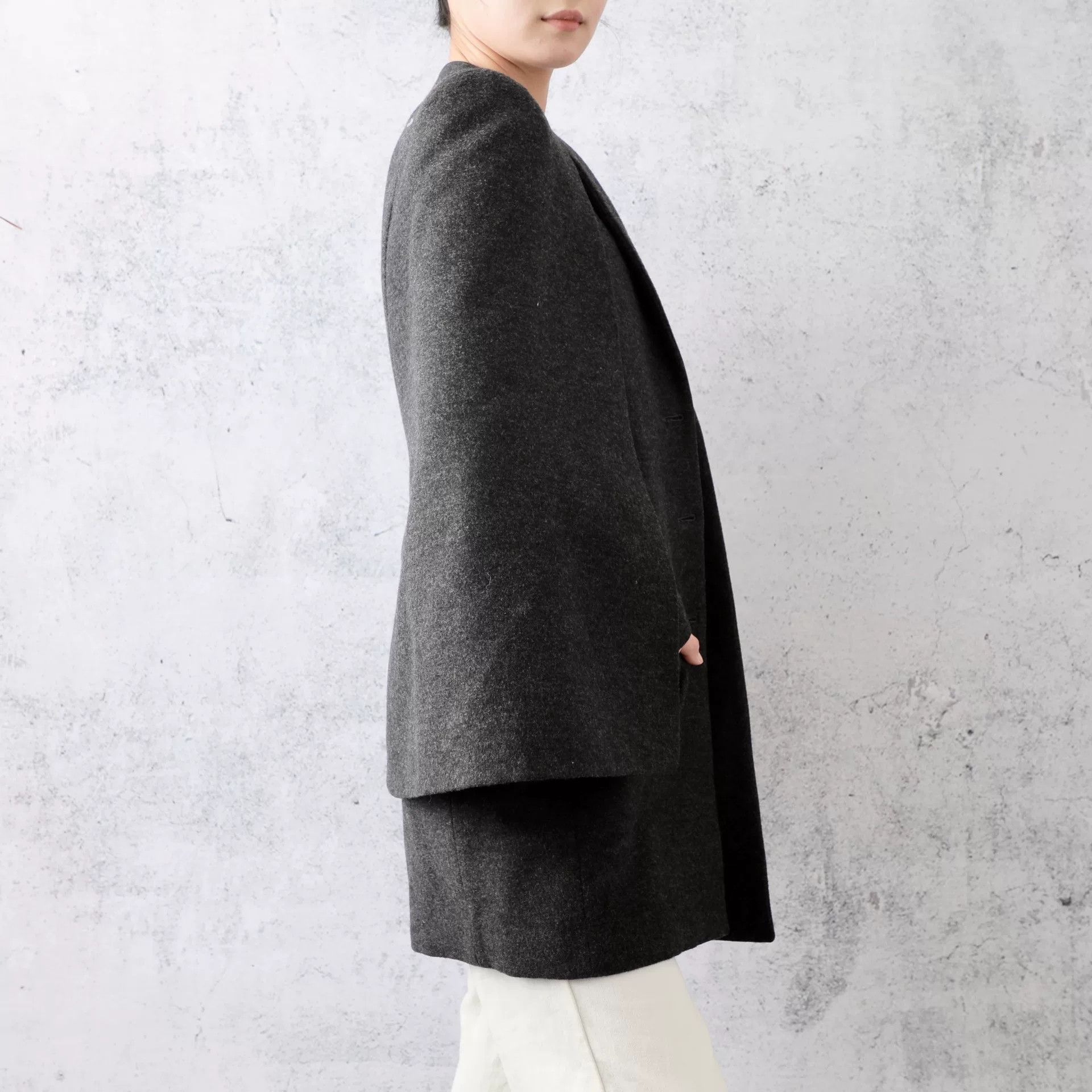 Givenchy Givenchy Dark Gray Cape Coat Size 36 Size XS / US 0-2 / IT 36-38 - 2 Thumbnail