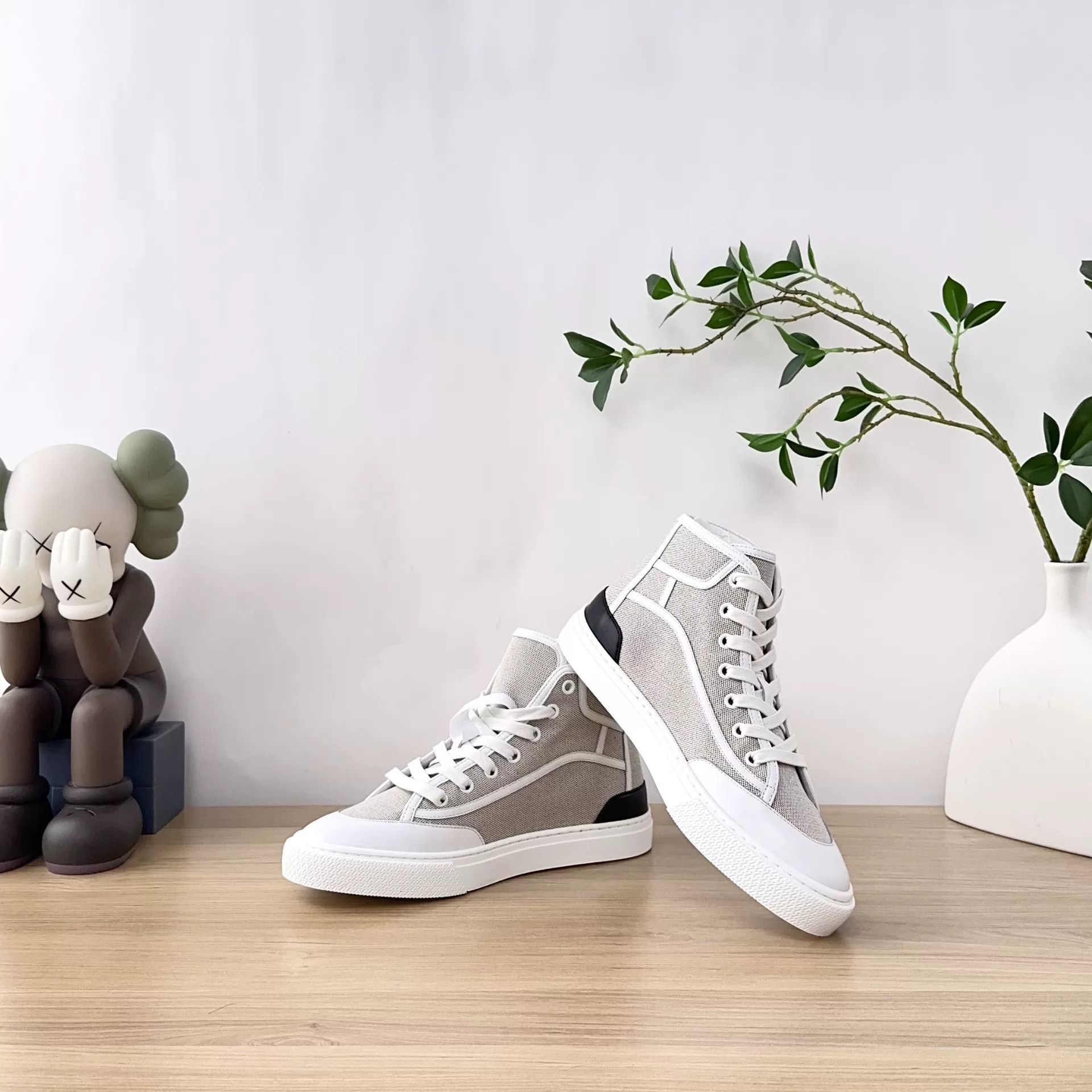 Hermes Hermes Get Up Canvas Leather Low-Top Sneaker Size US 6 / IT 36 - 4 Thumbnail