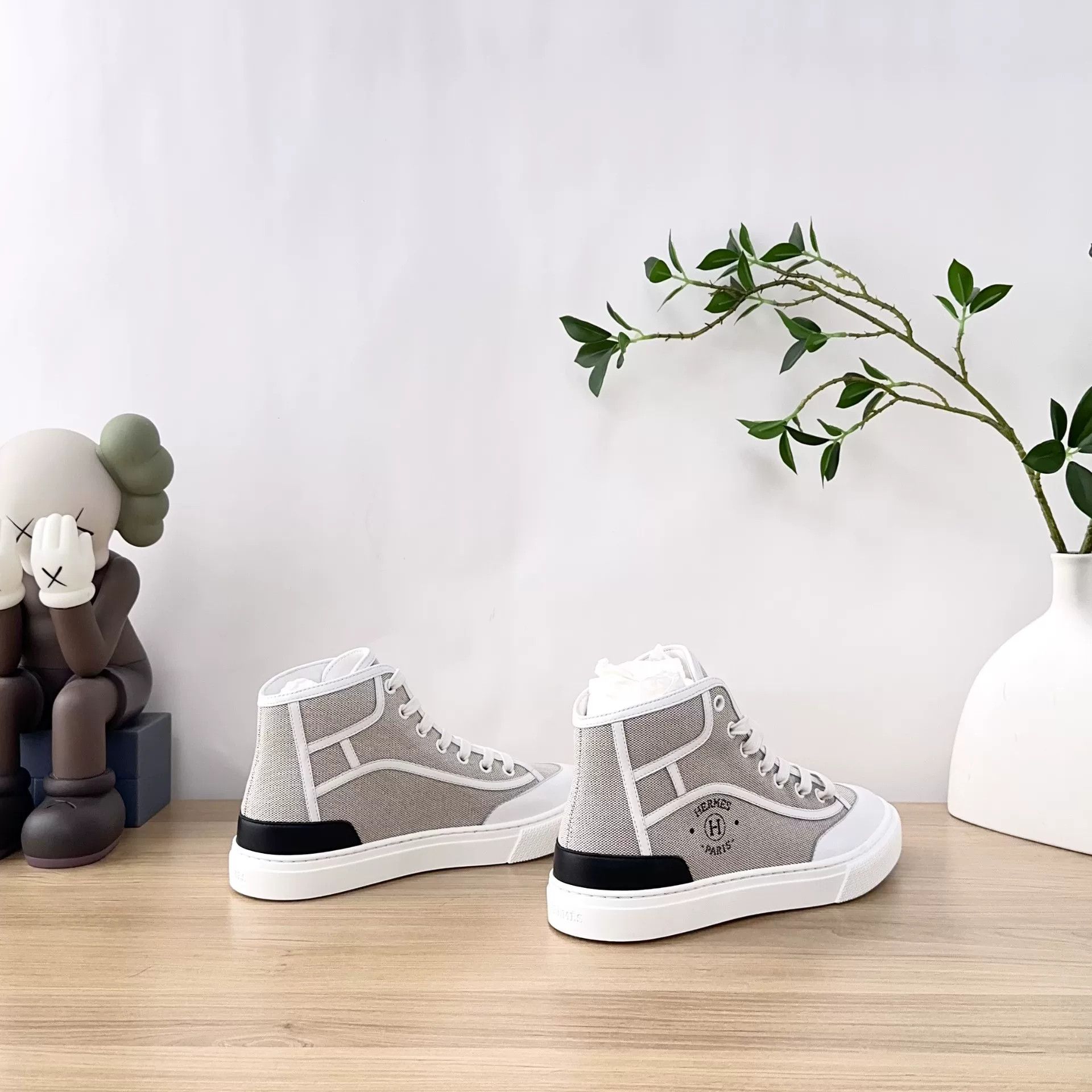 Hermes Hermes Get Up Canvas Leather Low-Top Sneaker Size US 6 / IT 36 - 7 Thumbnail