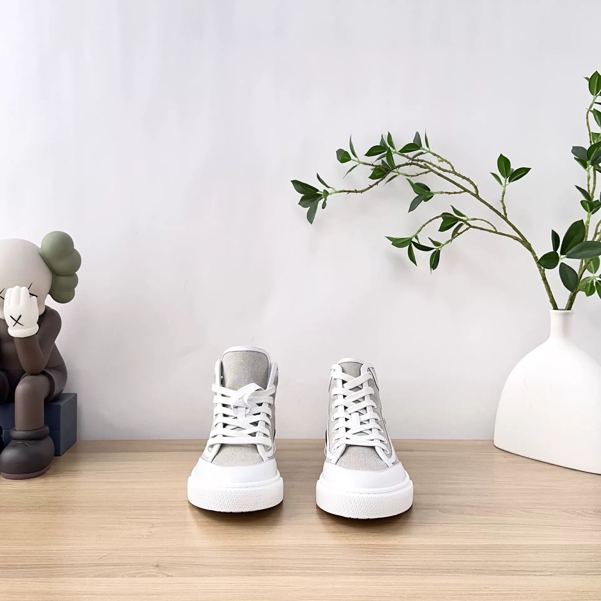 Hermes Hermes Get Up Canvas Leather Low-Top Sneaker Size US 6 / IT 36 - 3 Thumbnail