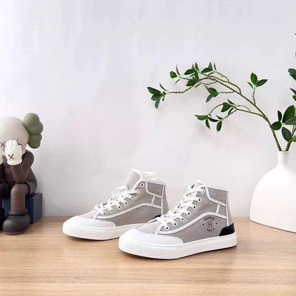 Hermes Hermes Get Up Canvas Leather Low-Top Sneaker Size US 6 / IT 36 - 2 Thumbnail