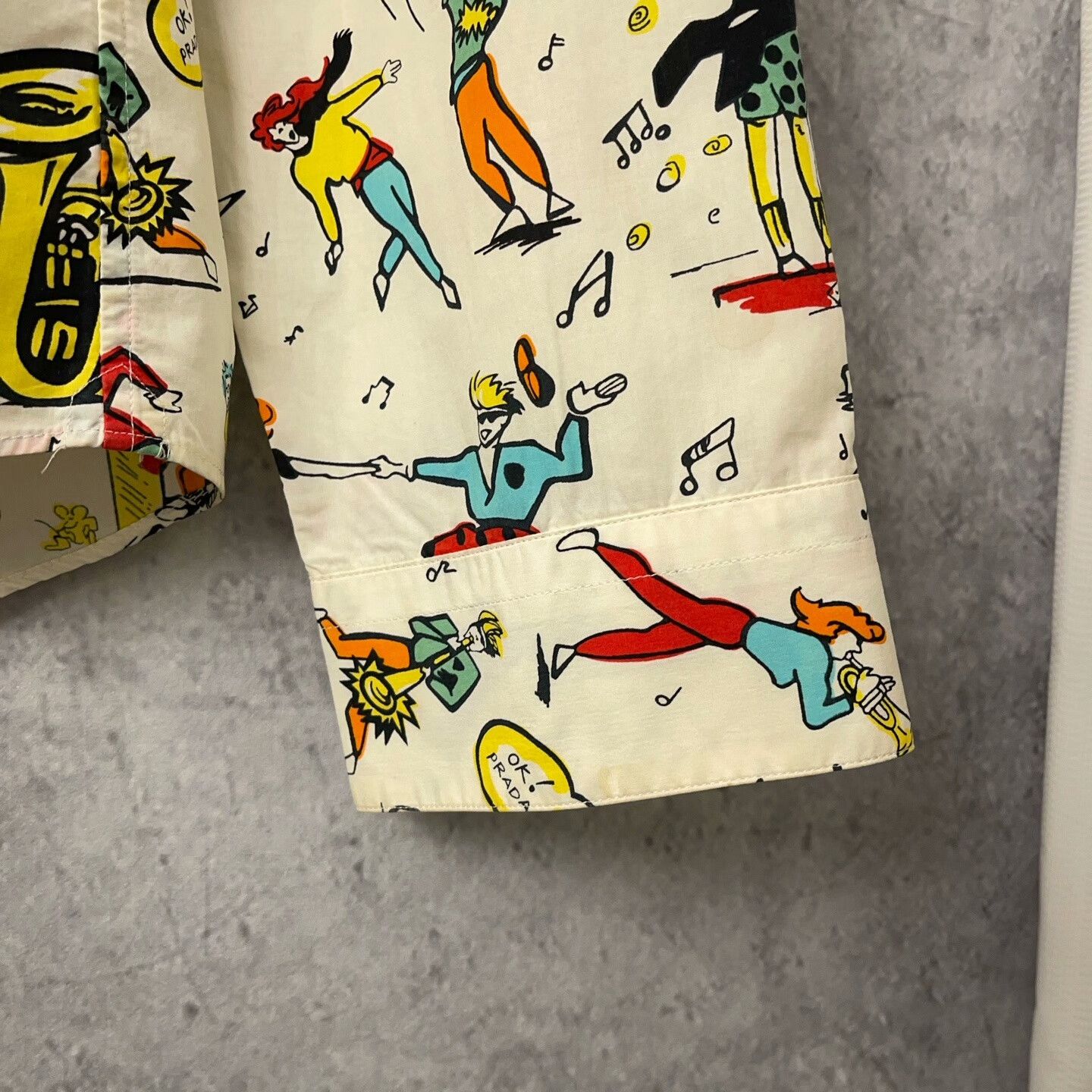 Prada PRADA Cartoon Cotton Shirt Size US XS / EU 42 / 0 - 6 Thumbnail