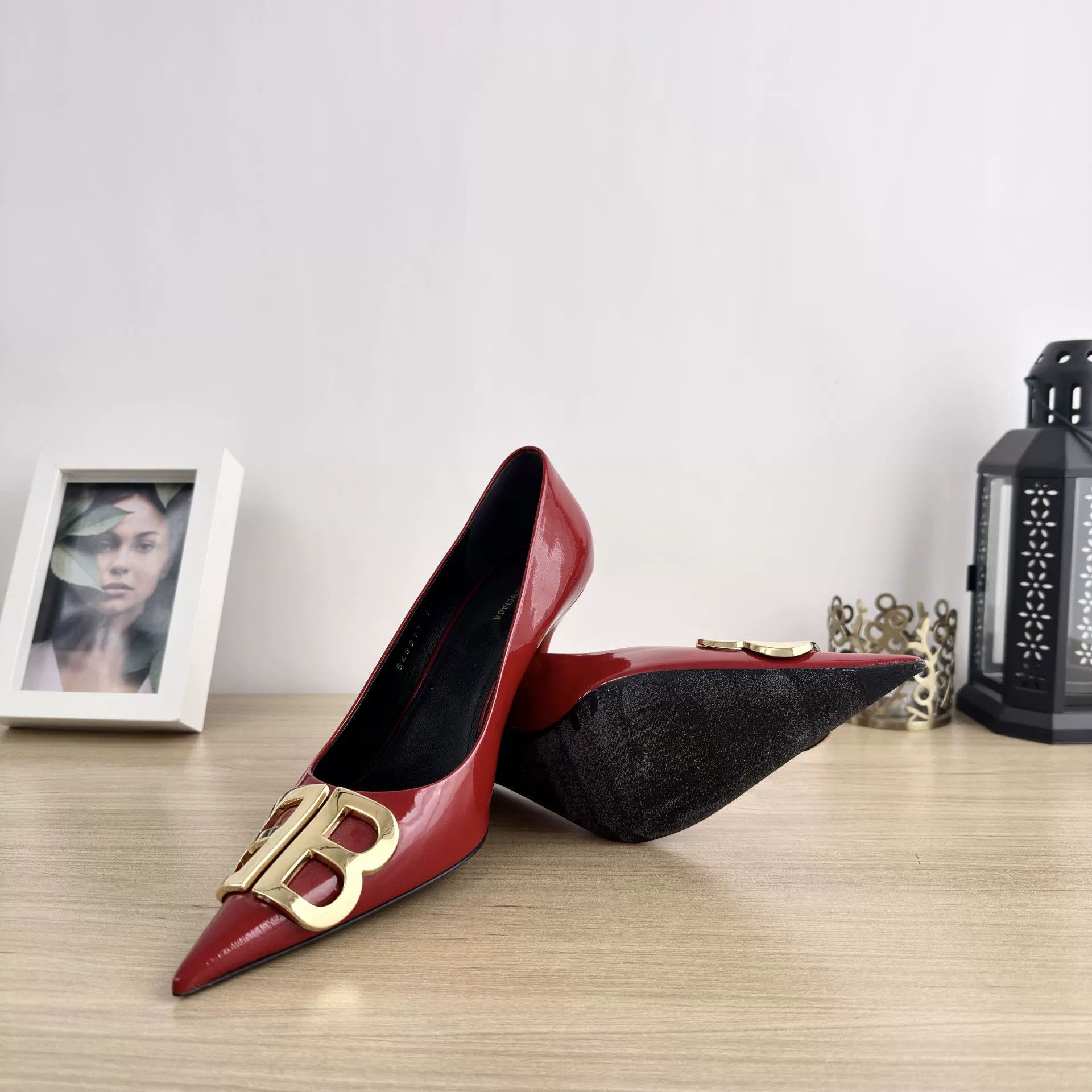 Balenciaga Balenciaga Red Patent Leather Heels Size US 6 / IT 36 - 7 Thumbnail