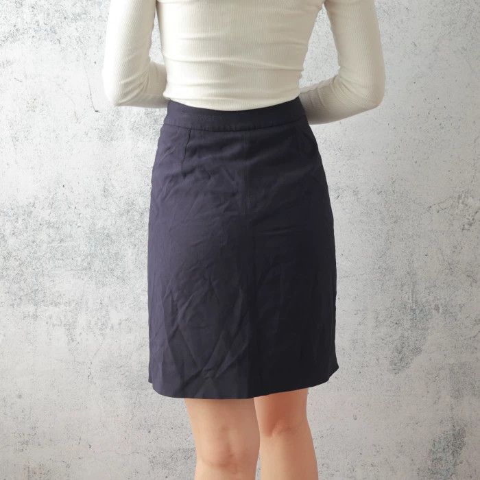 Burberry Burberry Navy Double-Breasted Skirt Size 40" / US 18 - 4 Thumbnail