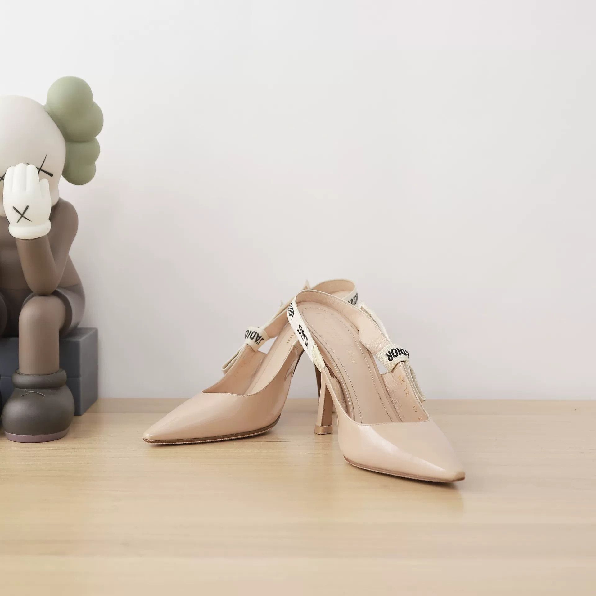 Dior Dior J'Adior Nude Fabric Strap Heels Size US 6 / IT 36 - 3 Thumbnail