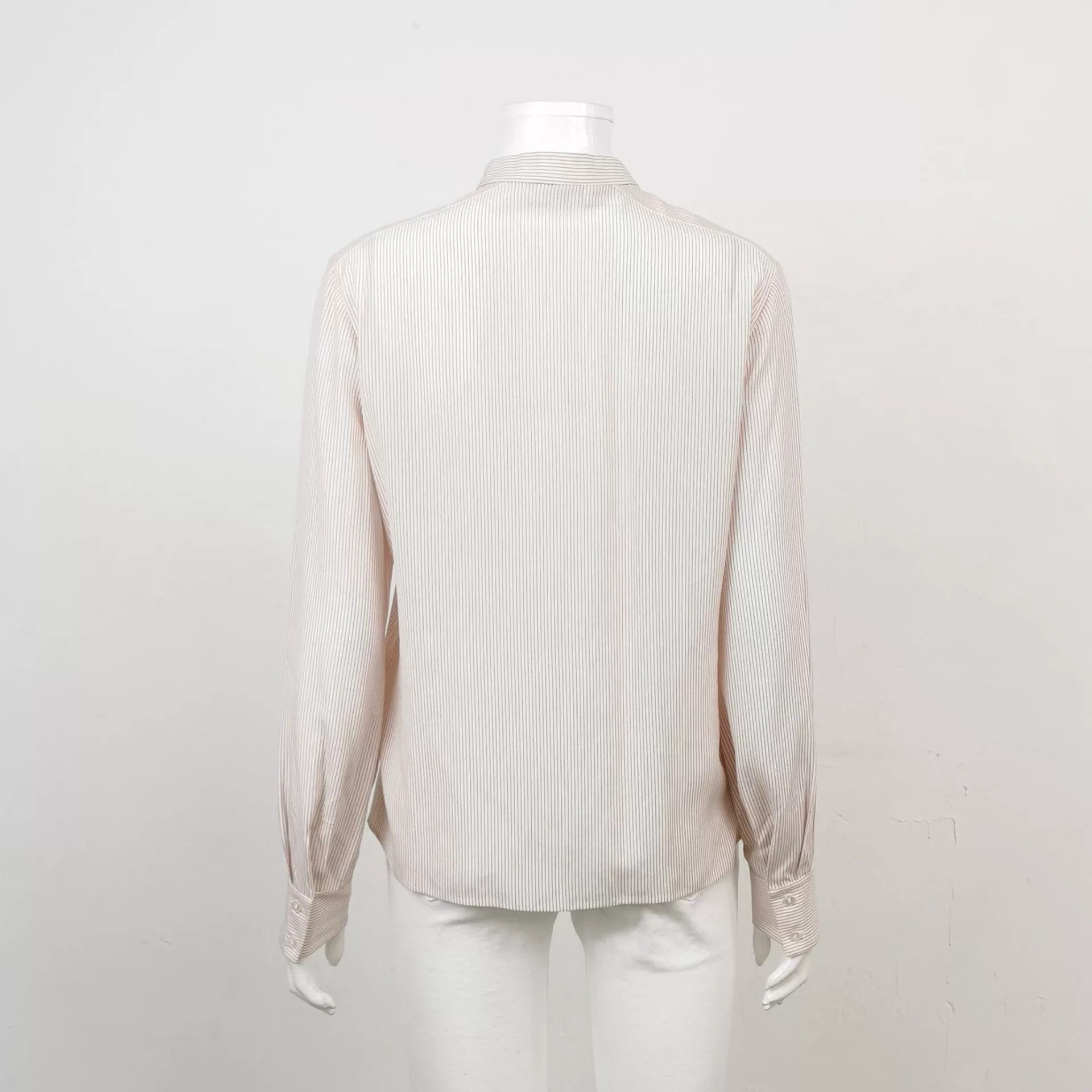 Celine Celine Silk Colorblock Stripe Shirt 38 Size S / US 4 / IT 40 - 2 Thumbnail