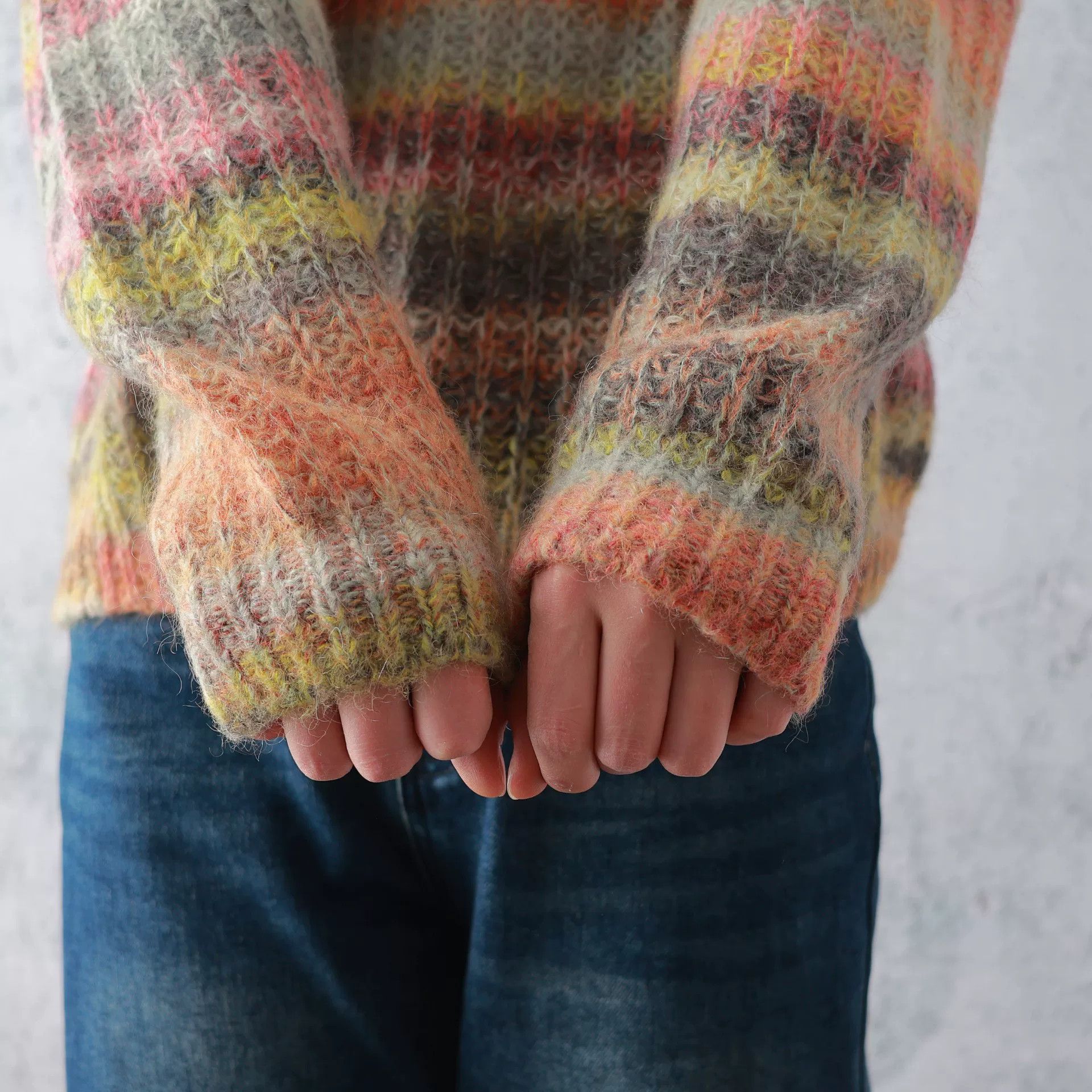 Acne Studios Acne Studios Rainbow Stripe Mohair Top Size M / US 6-8 / IT 42-44 - 6 Thumbnail