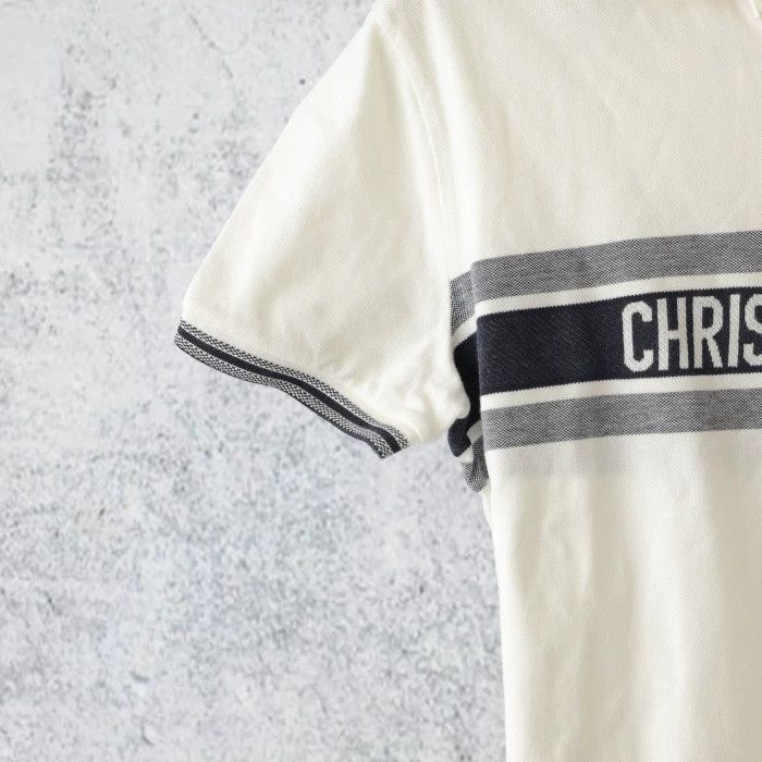 Dior DIOR White Cotton Short-Sleeve Polo Size US M / EU 48-50 / 2 - 4 Thumbnail
