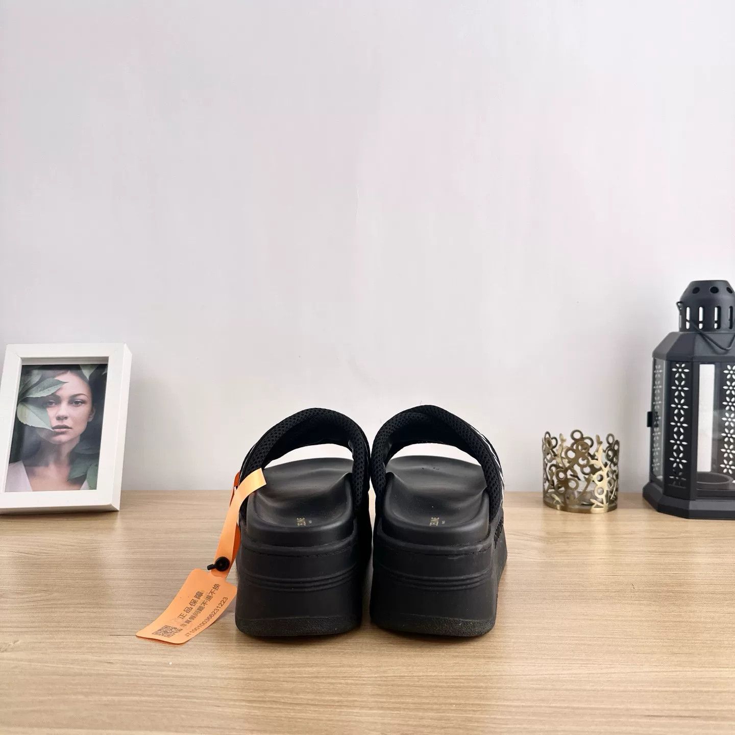 Celine Celine Triomphe Black Platform Slides Size US 5 / IT 35 - 5 Thumbnail