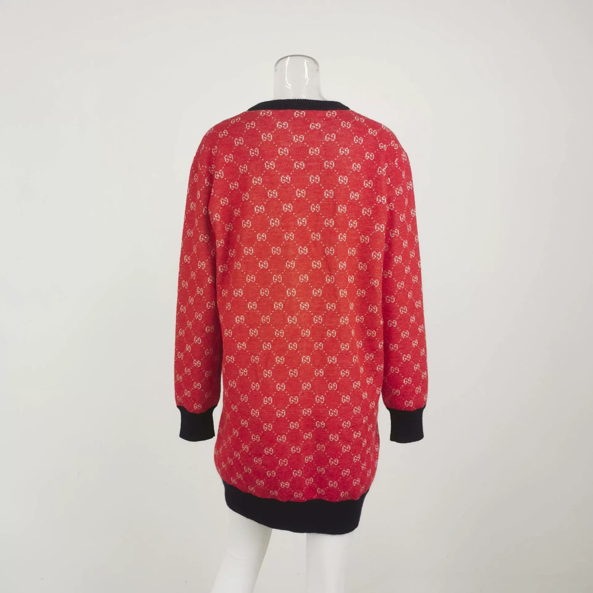 Gucci Gucci Double G Logo Red Blue Knit Dress Size M / US 6-8 / IT 42-44 - 3 Thumbnail