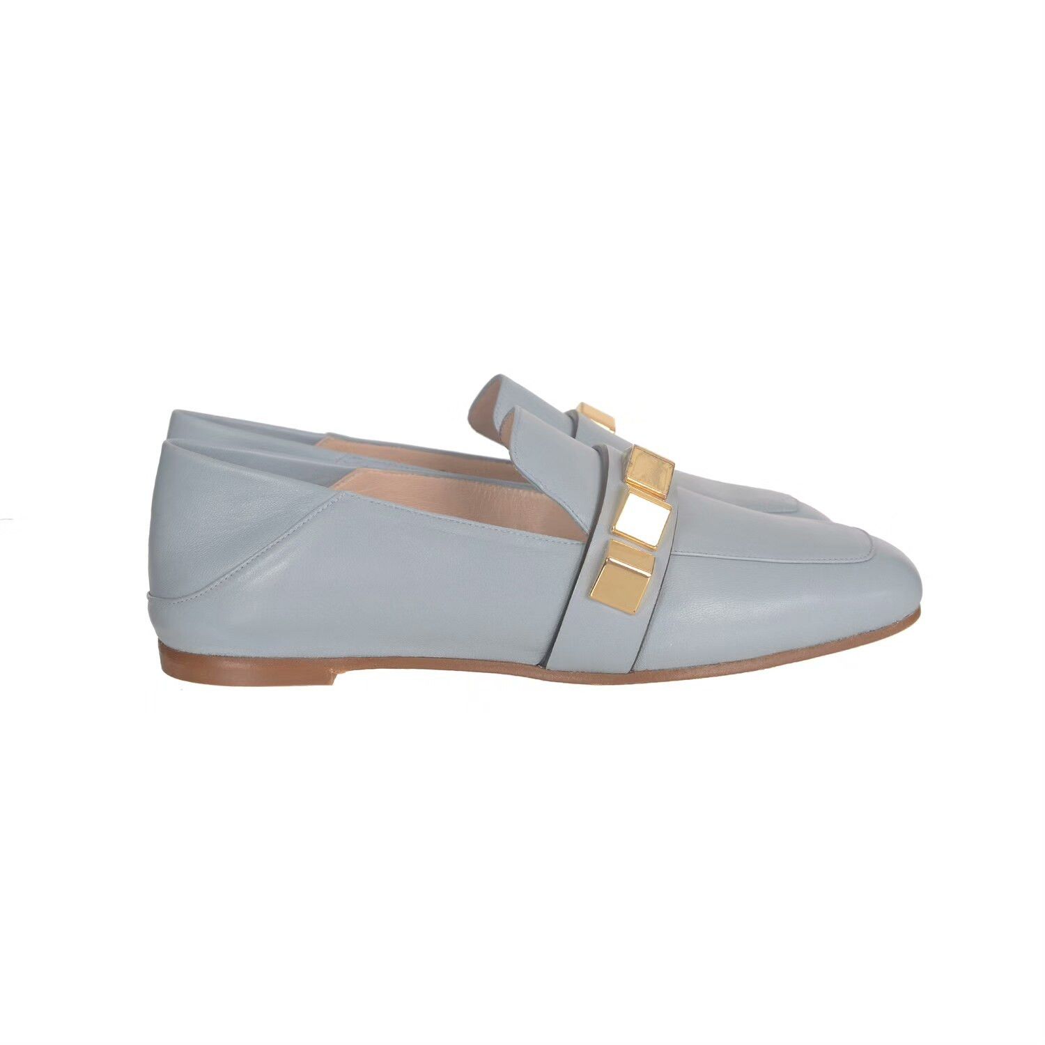 Stuart Weitzman Stuart Weitzman Sheepskin Gold Buckle Flats Size US 5 / IT 35 - 3 Thumbnail