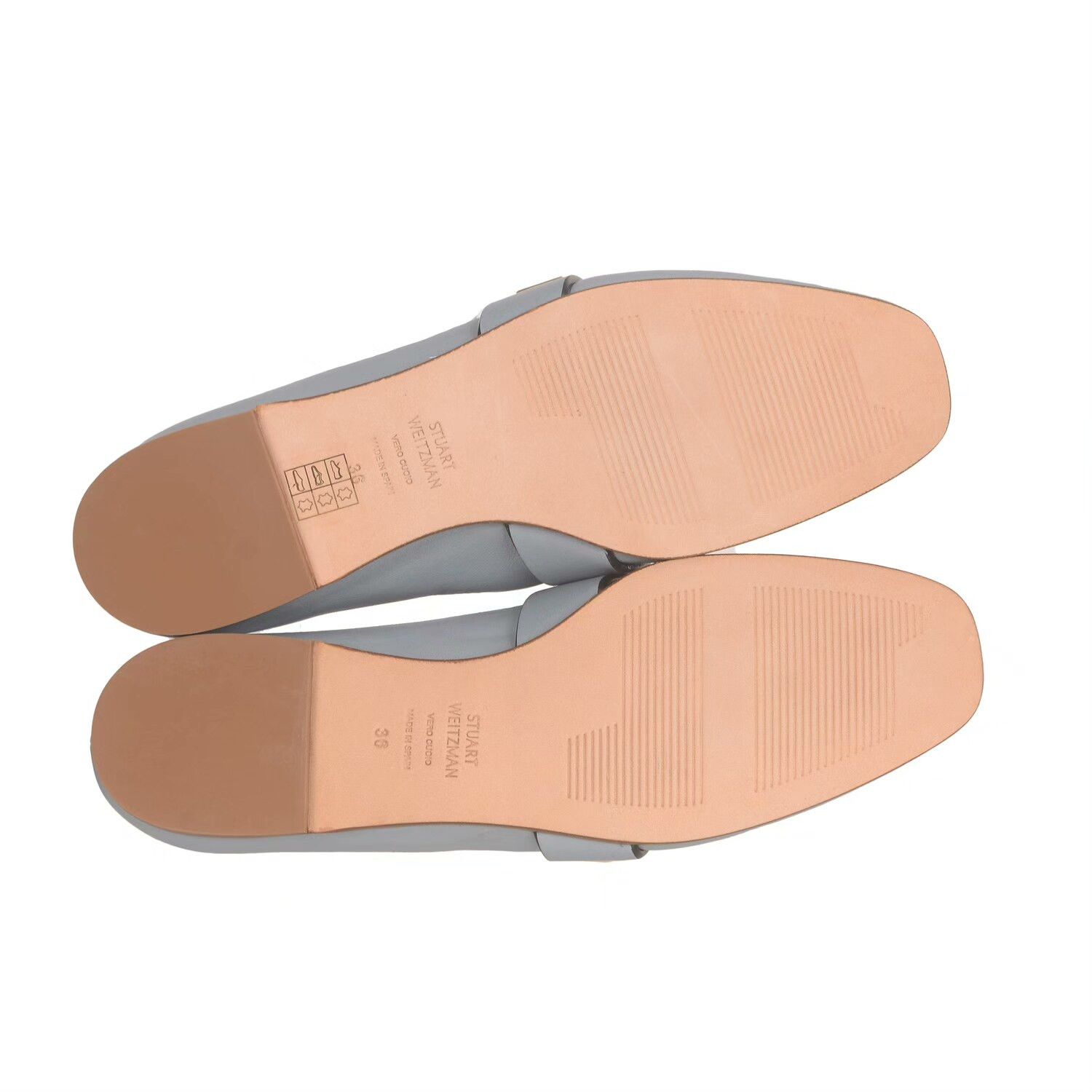 Stuart Weitzman Stuart Weitzman Sheepskin Gold Buckle Flats Size US 5 / IT 35 - 5 Thumbnail