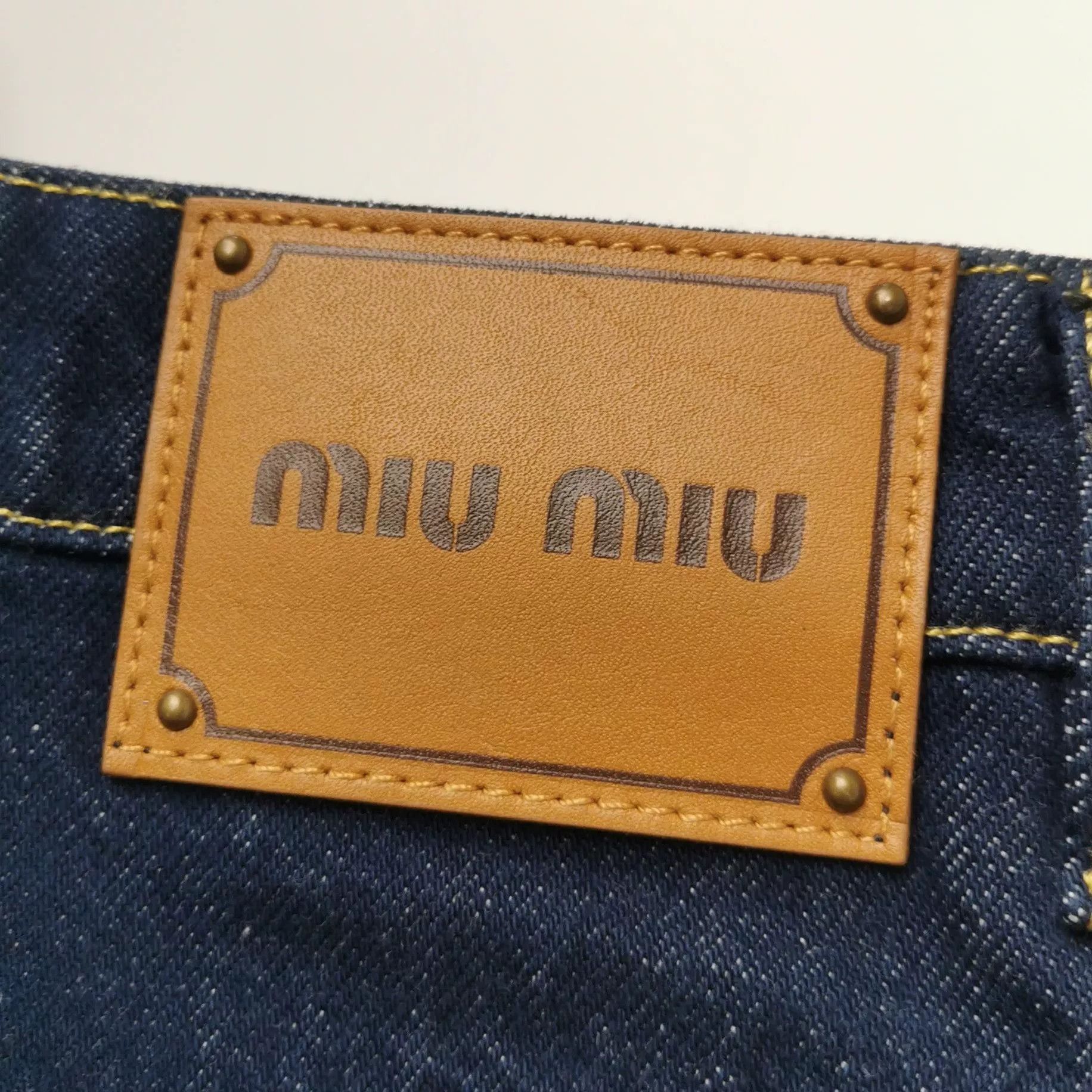 Miu Miu Miu Miu Cotton Denim Pants Size 28 Size 28" / US 6 / IT 42 - 3 Thumbnail