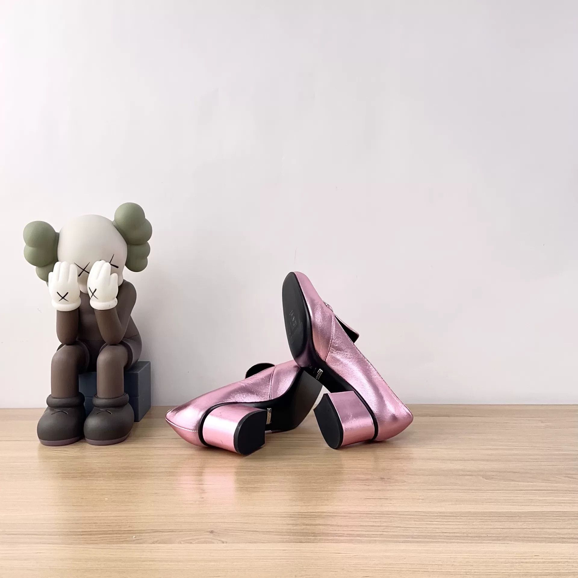 Gucci Gucci Pink Horsebit Square-Toe Loafers Size US 5 / IT 35 - 5 Thumbnail