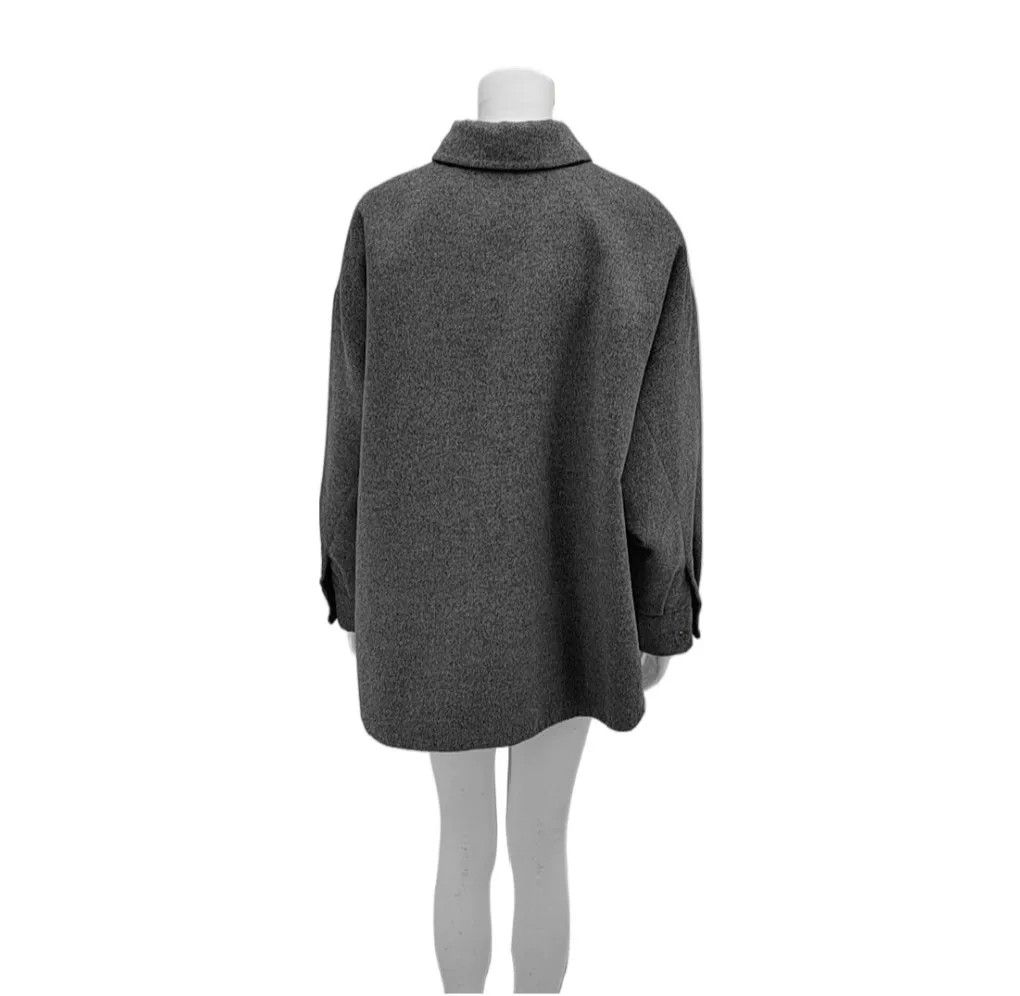 Prada Prada Gray Wool Shirt Jacket Size 40 Size US XXS / EU 40 - 2 Thumbnail