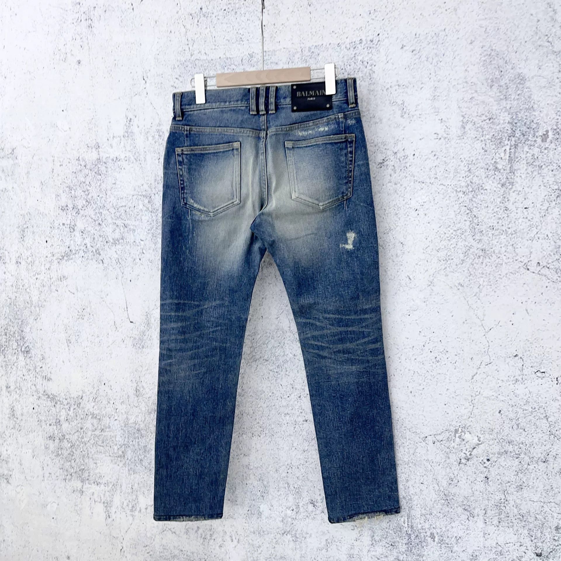 Balmain BALMAIN Blue Zip Jeans Size 28 Size US 28 / EU 44 - 2 Thumbnail