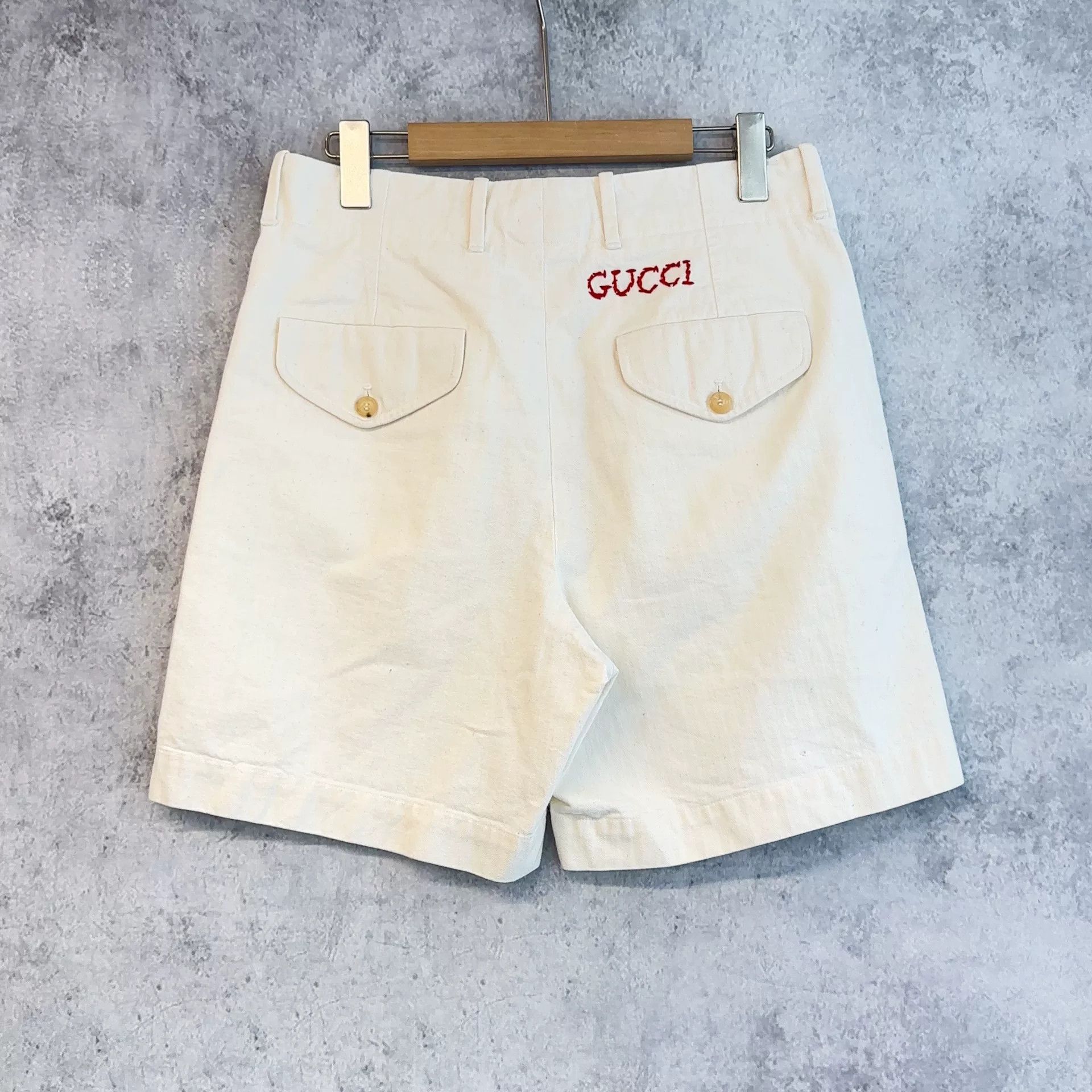 Gucci Gucci White Denim Shorts Size US 30 / EU 46 - 3 Thumbnail