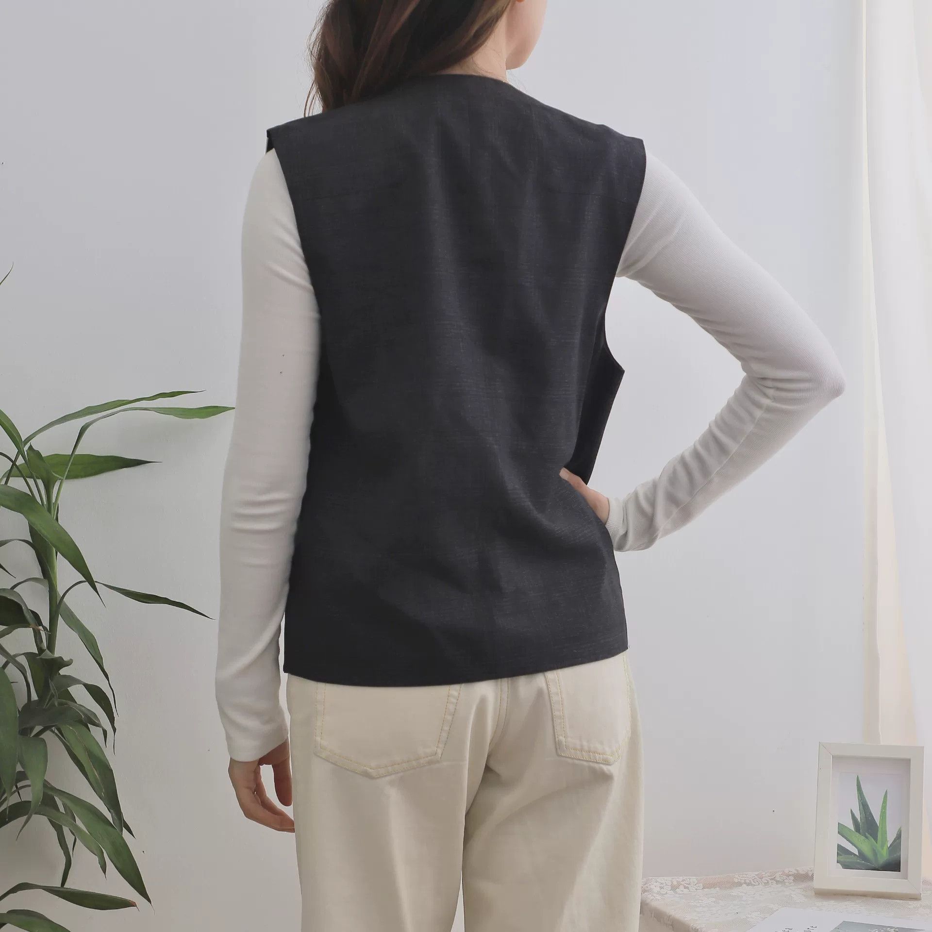 Dior Dior Gray Checked Waistcoat Size L / US 10 / IT 46 - 5 Thumbnail