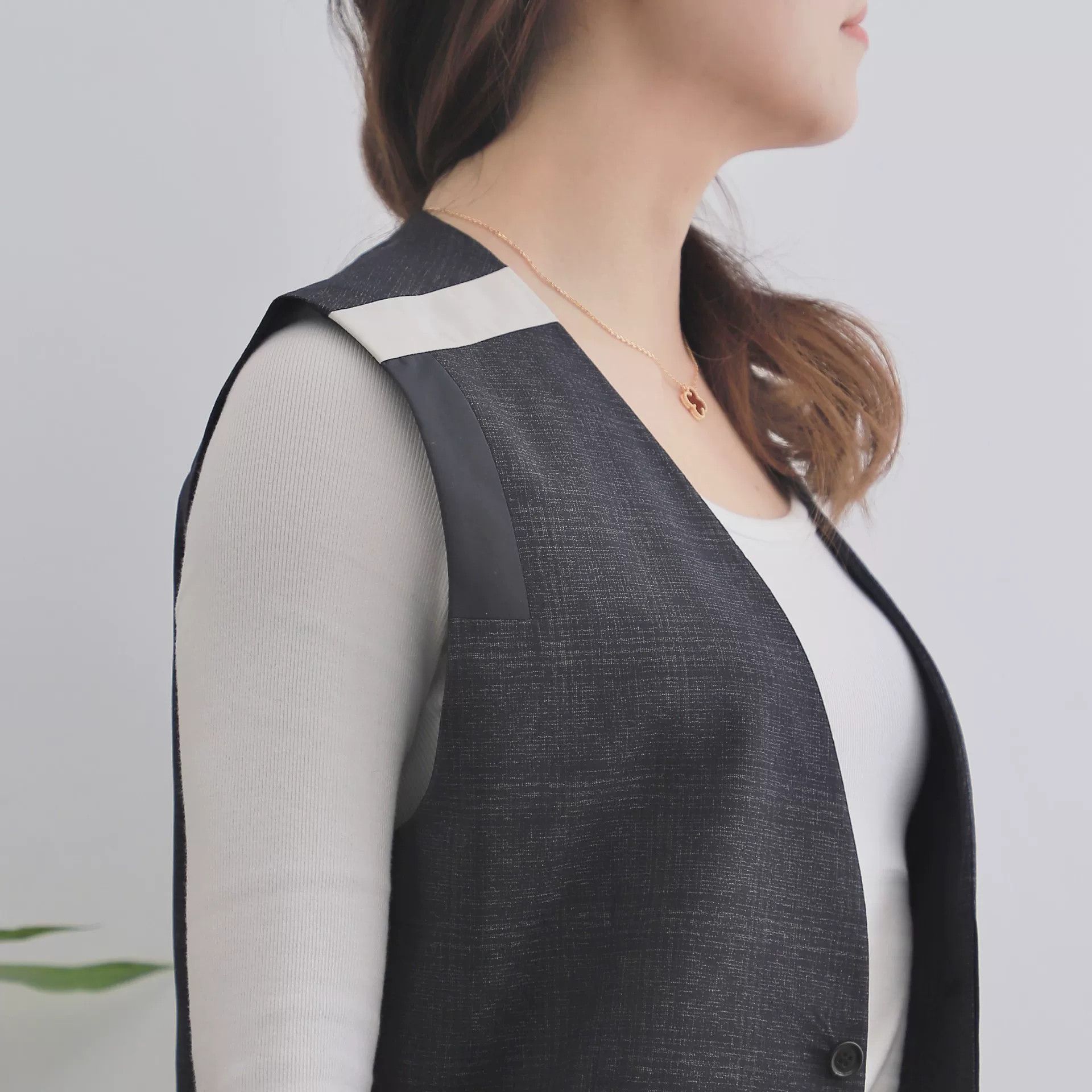 Dior Dior Gray Checked Waistcoat Size L / US 10 / IT 46 - 6 Thumbnail
