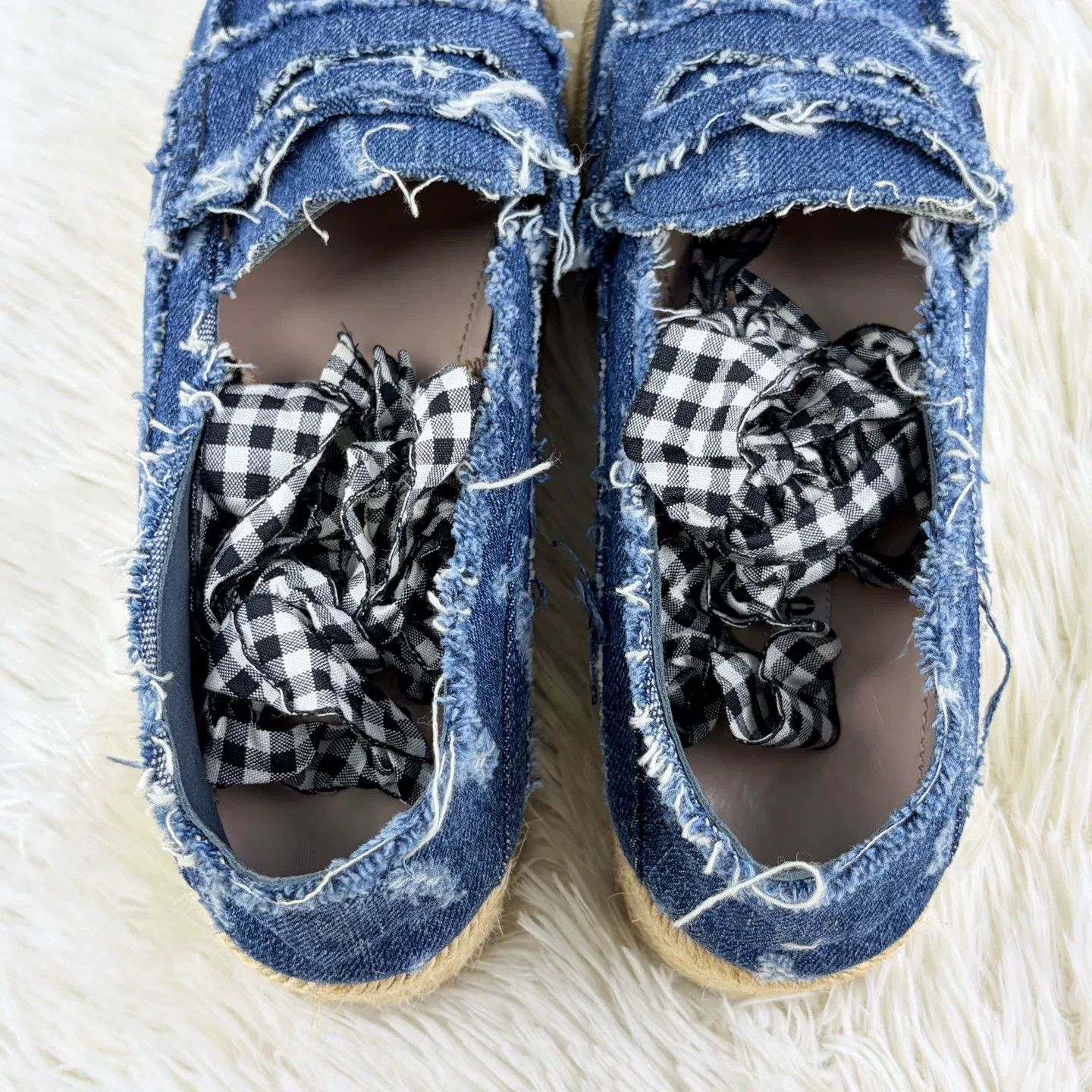 Miu Miu MiuMiu Denim Platform Espadrilles Size US 6.5 / IT 36.5 - 3 Thumbnail