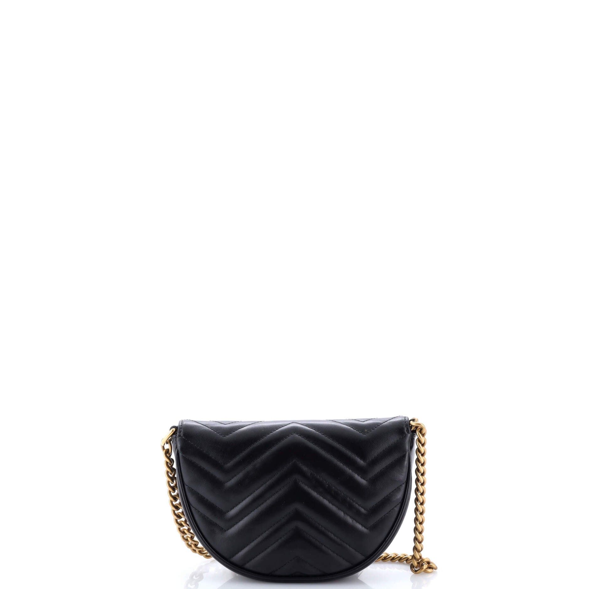 Gucci GG Marmont Half Moon Flap Crossbody Bag Size ONE SIZE - 3 Thumbnail