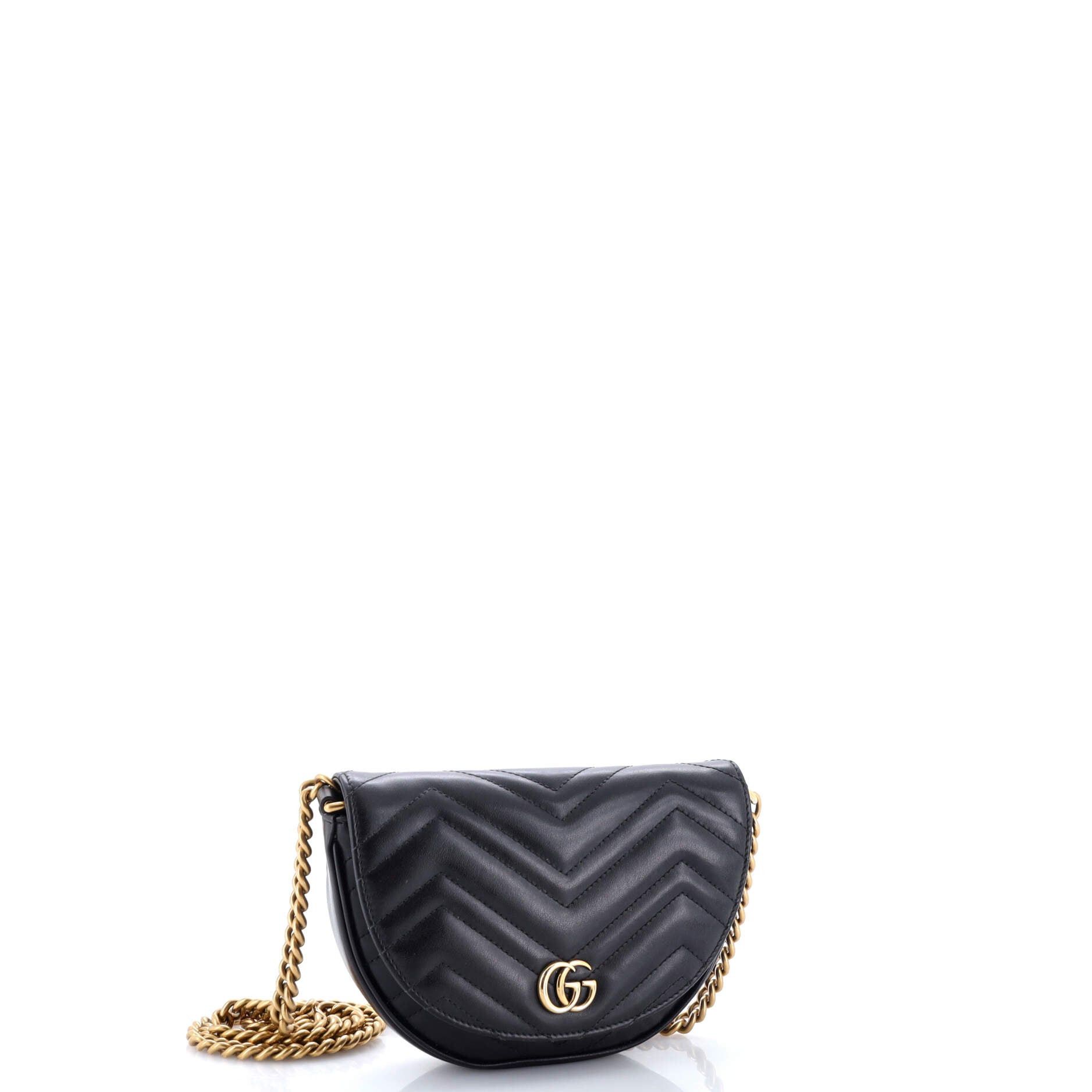 Gucci GG Marmont Half Moon Flap Crossbody Bag Size ONE SIZE - 2 Thumbnail