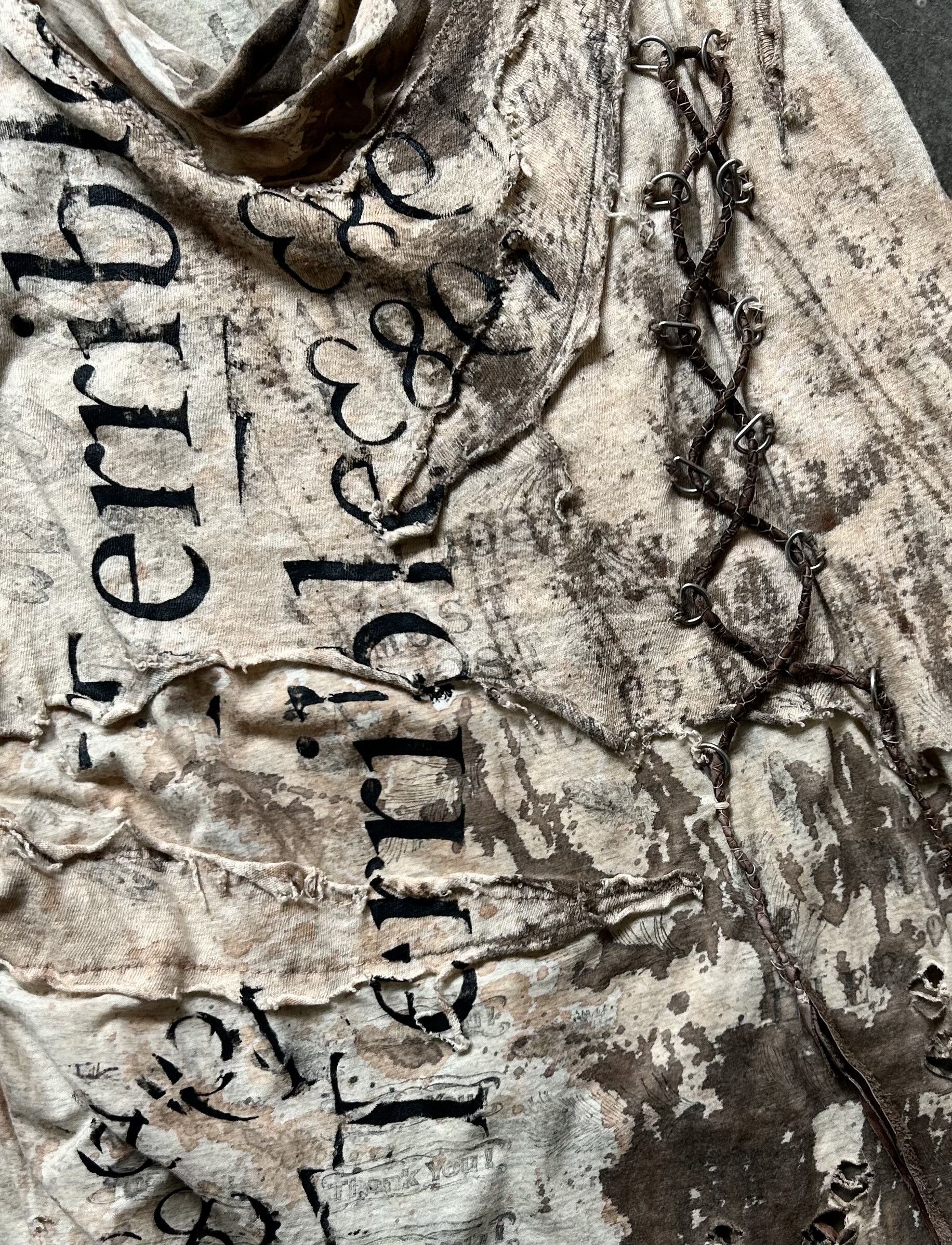 NN07 Destroyed Drawstring Print Vest Size US XS / EU 42 / 0 - 3 Thumbnail