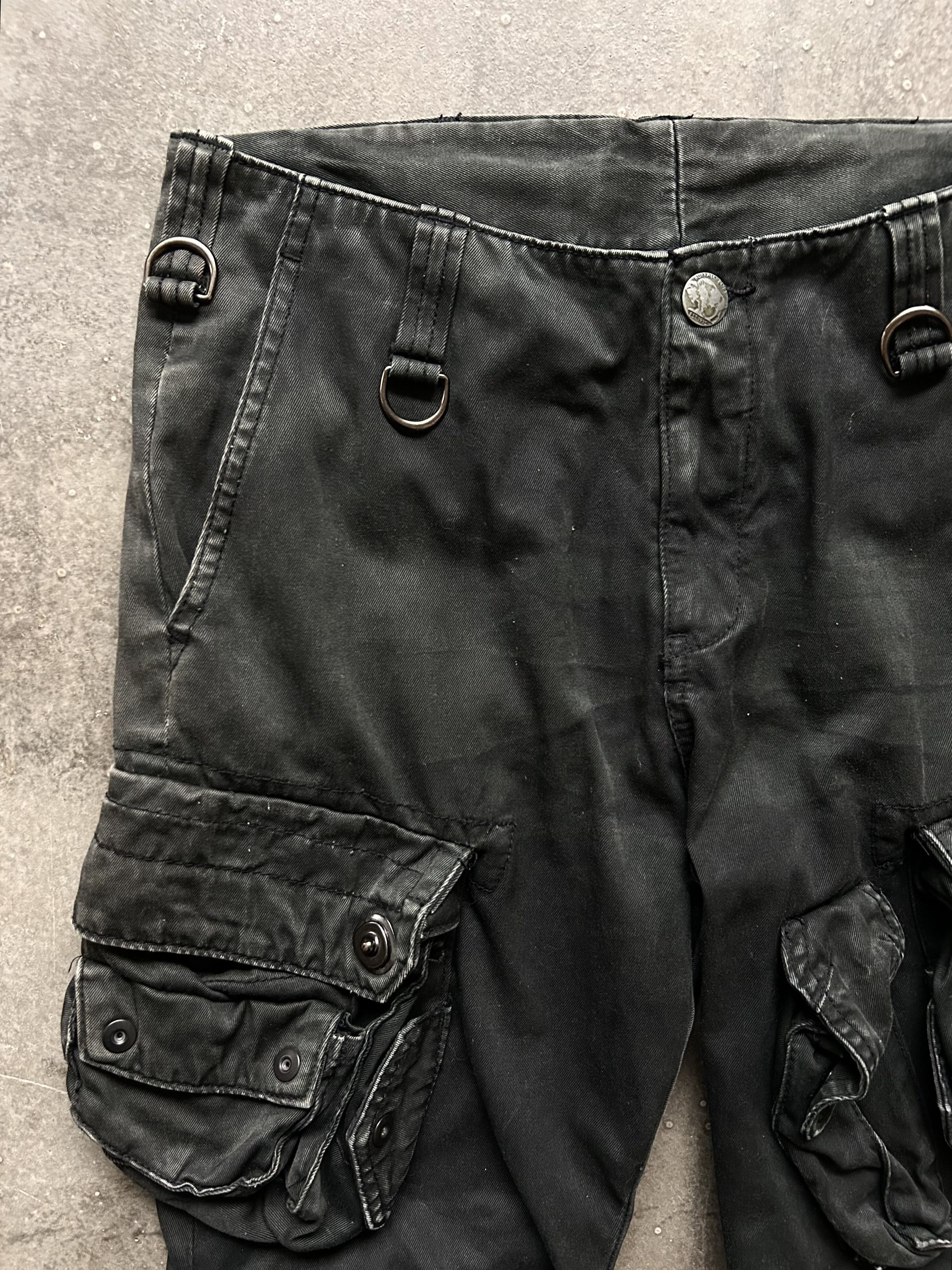 BUFFALO BOBS Black Cargo Shorts by Buffalo Bobs Size US 30 / EU 46 - 3 Thumbnail