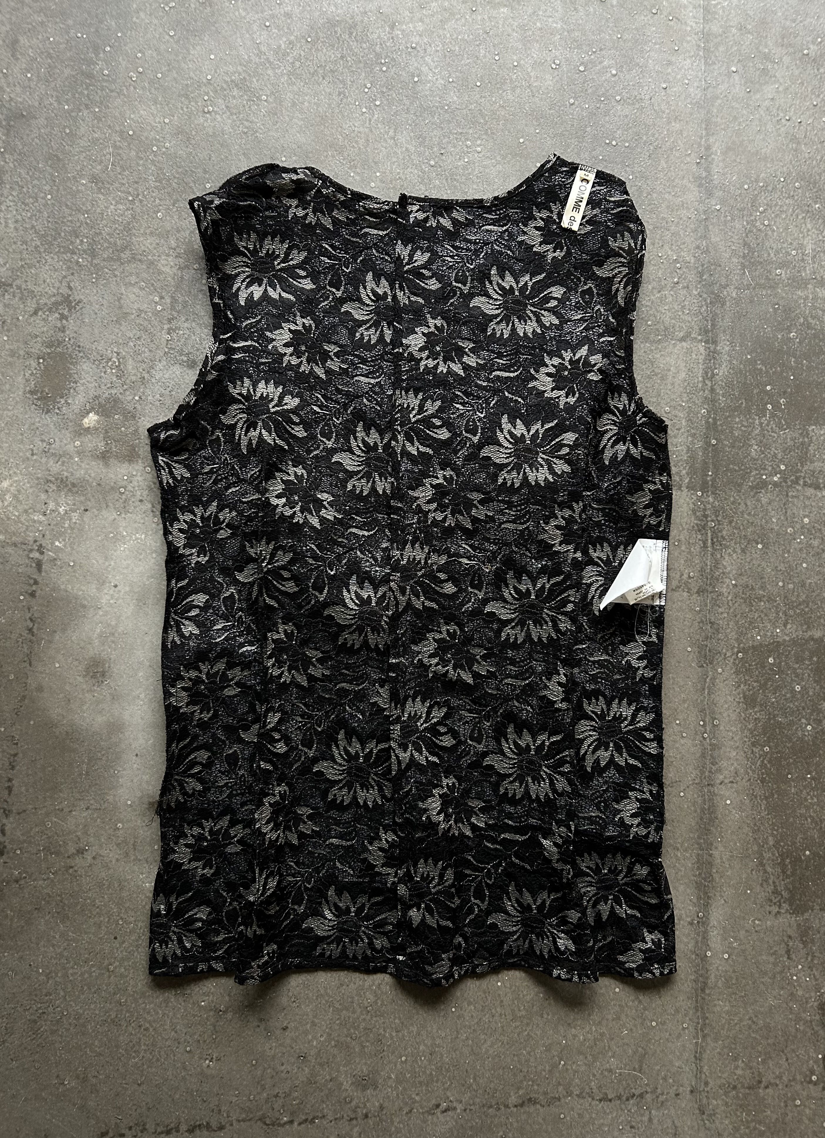 Comme des Garcons COMME des GARÇONS Floral Mesh Vest Size US M / EU 48-50 / 2 - 2 Thumbnail