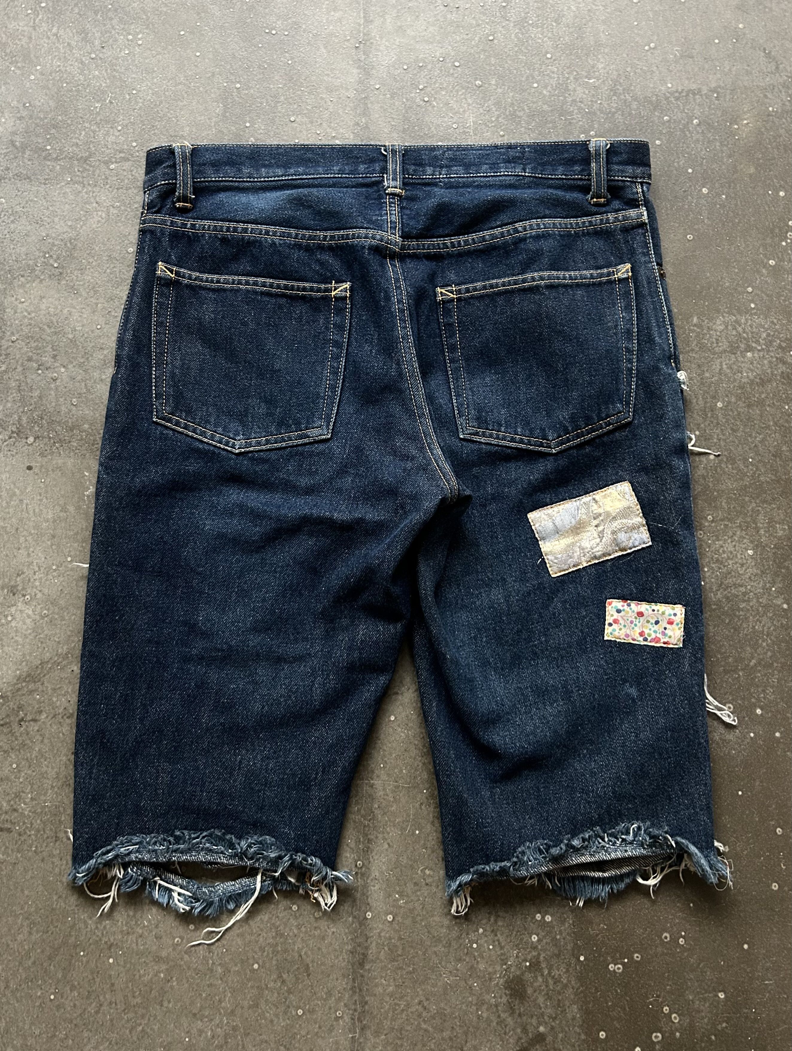 Nozomi Ishiguro Distressed Denim Shorts by Nozomi Ishiguro Size US 34 / EU 50 - 2 Thumbnail