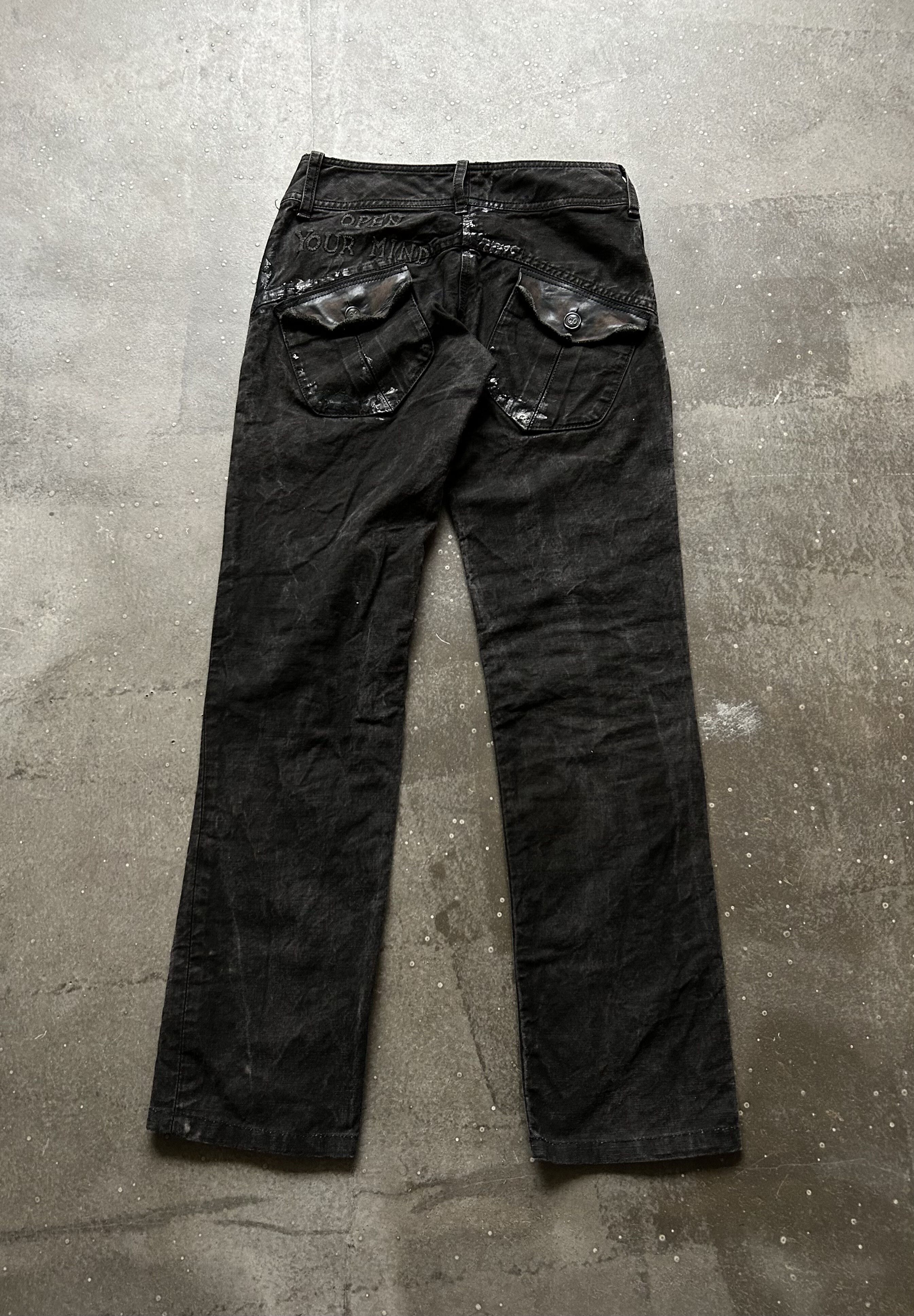 Share Spirit Homme SHARE SPIRIT Embroidered Denim Pants Size US 30 / EU 46 - 2 Thumbnail
