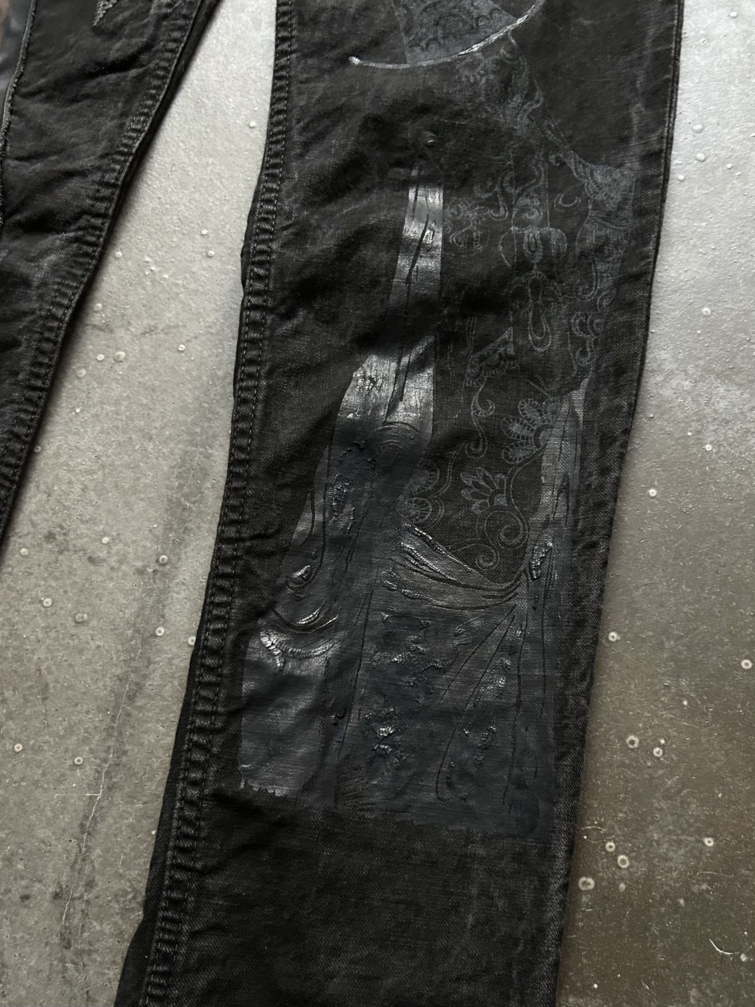 Share Spirit Homme SHARE SPIRIT Embroidered Denim Pants Size US 30 / EU 46 - 7 Thumbnail
