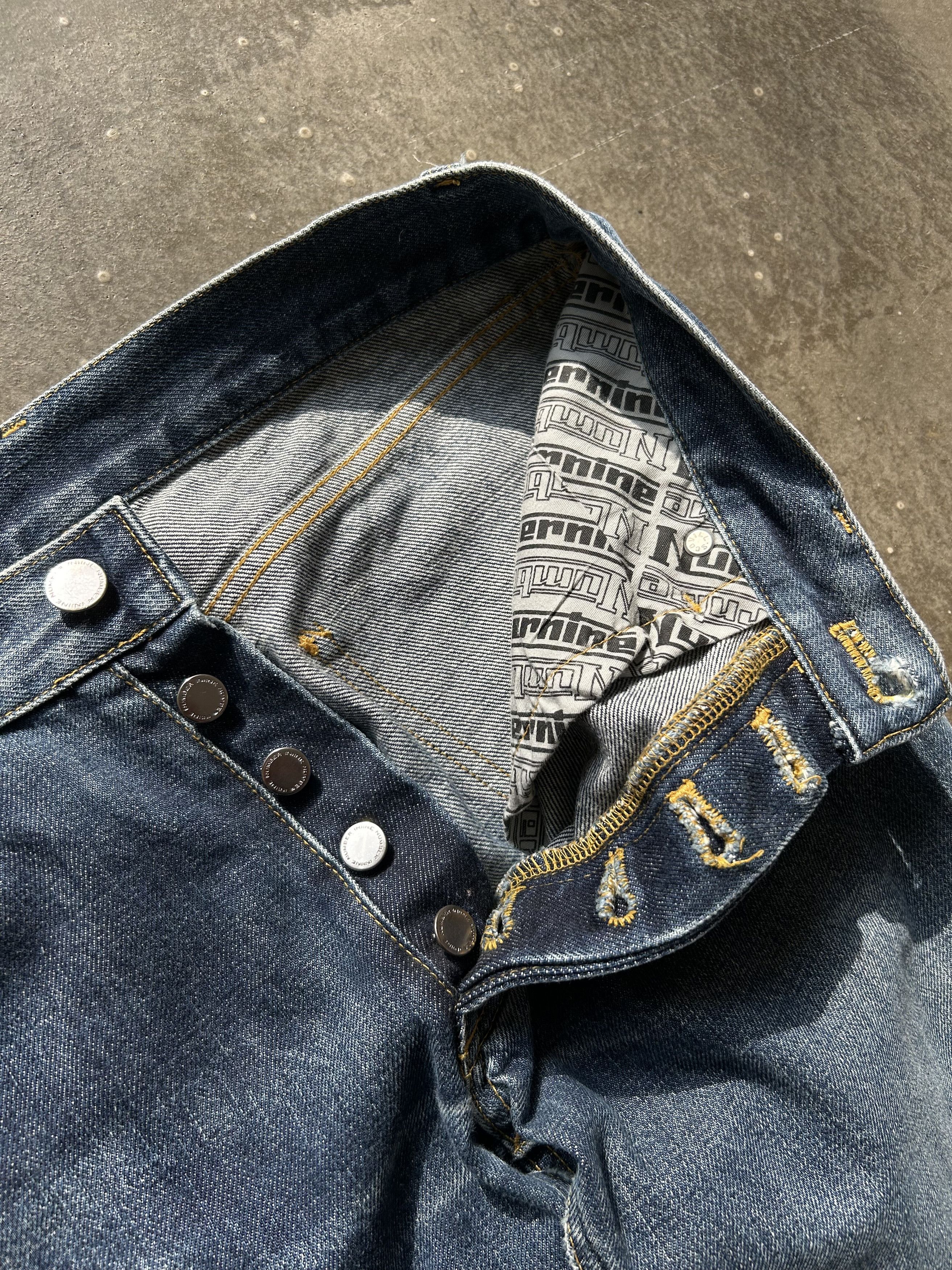 Number (N)ine Number Nine Wash Ripple Jeans Size US 28 / EU 44 - 4 Thumbnail