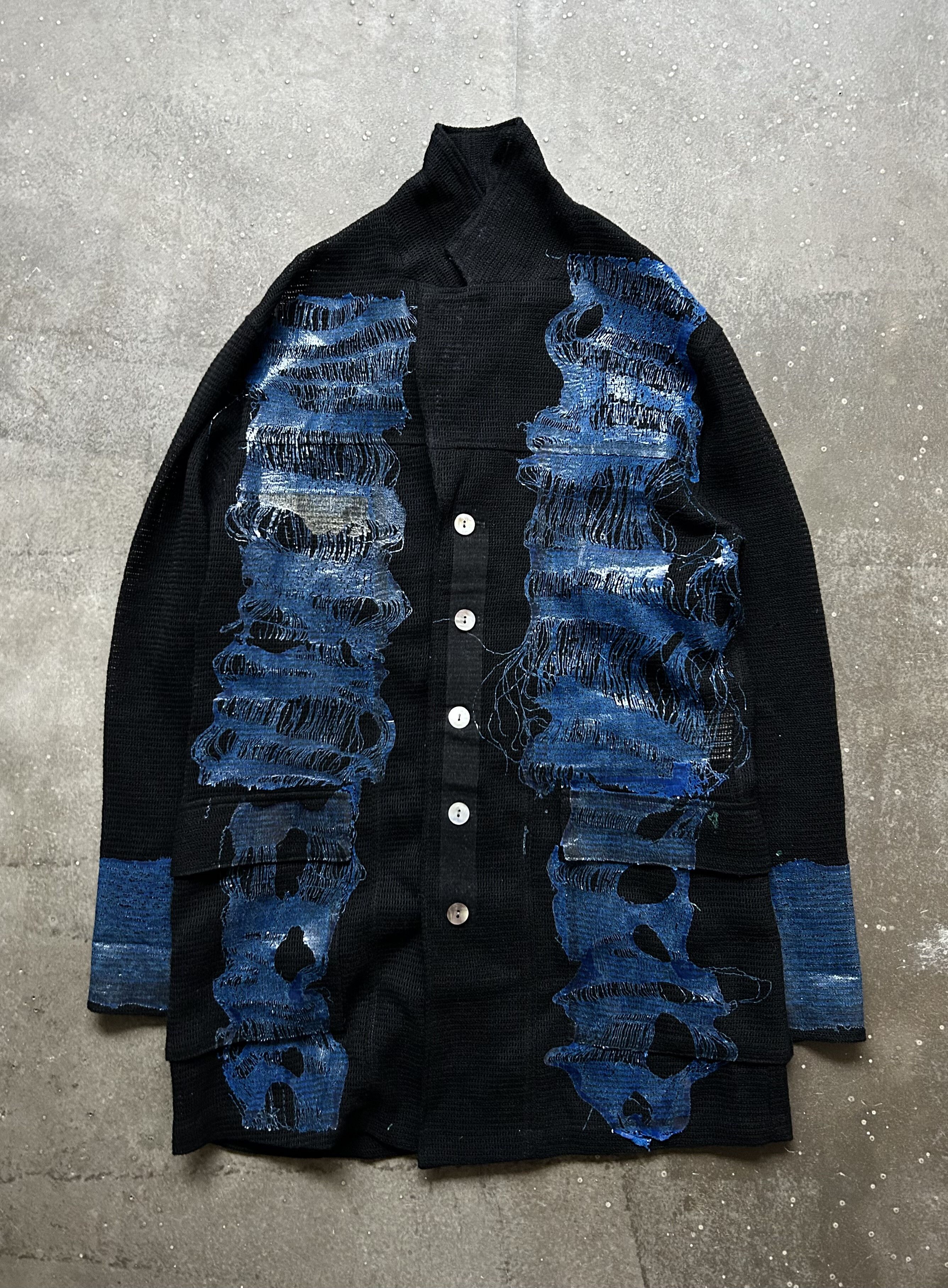 YOKO SAKAMOTO KOHSHIN SATOH Mesh Coated Cardigan Size US M / EU 48-50 / 2 - 3 Thumbnail