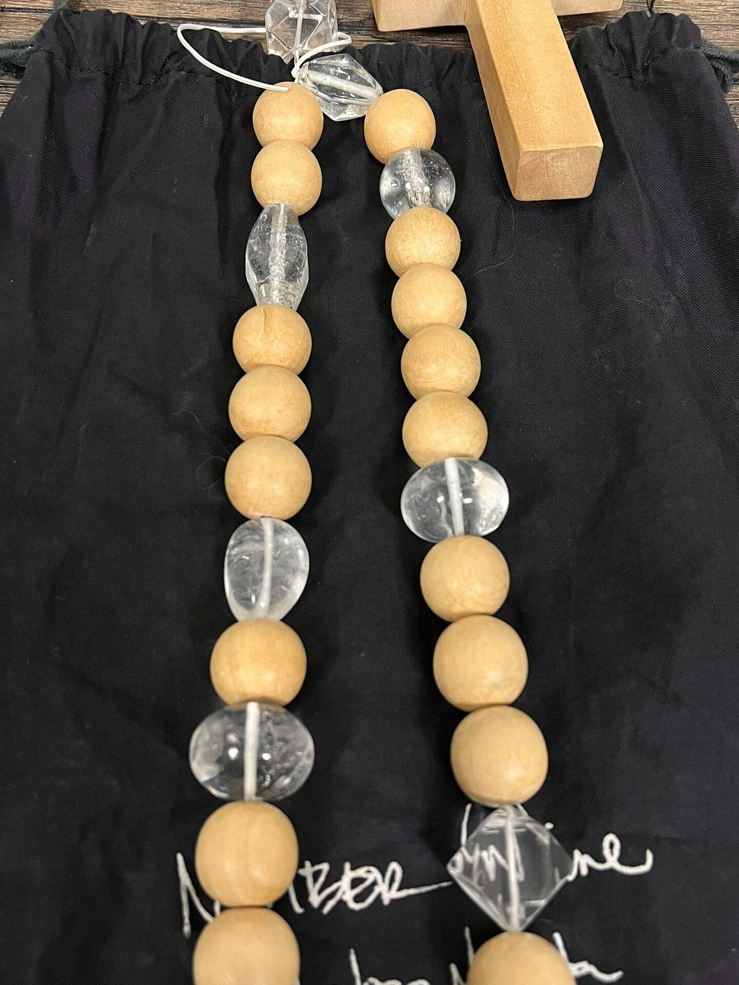 Number (N)ine Handcrafted Cross Necklace by Number Nine Size ONE SIZE - 4 Thumbnail