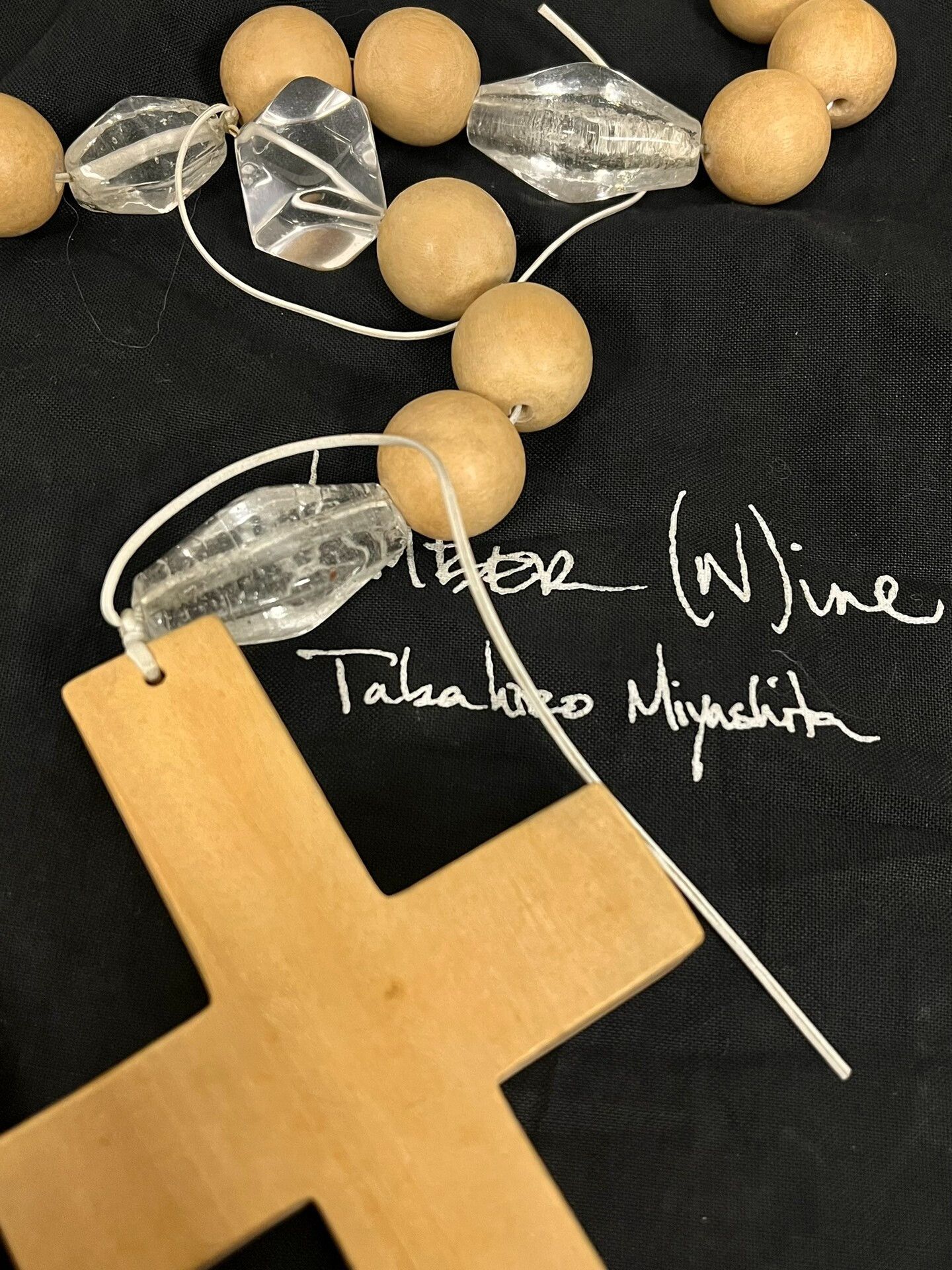 Number (N)ine Handcrafted Cross Necklace by Number Nine Size ONE SIZE - 2 Thumbnail