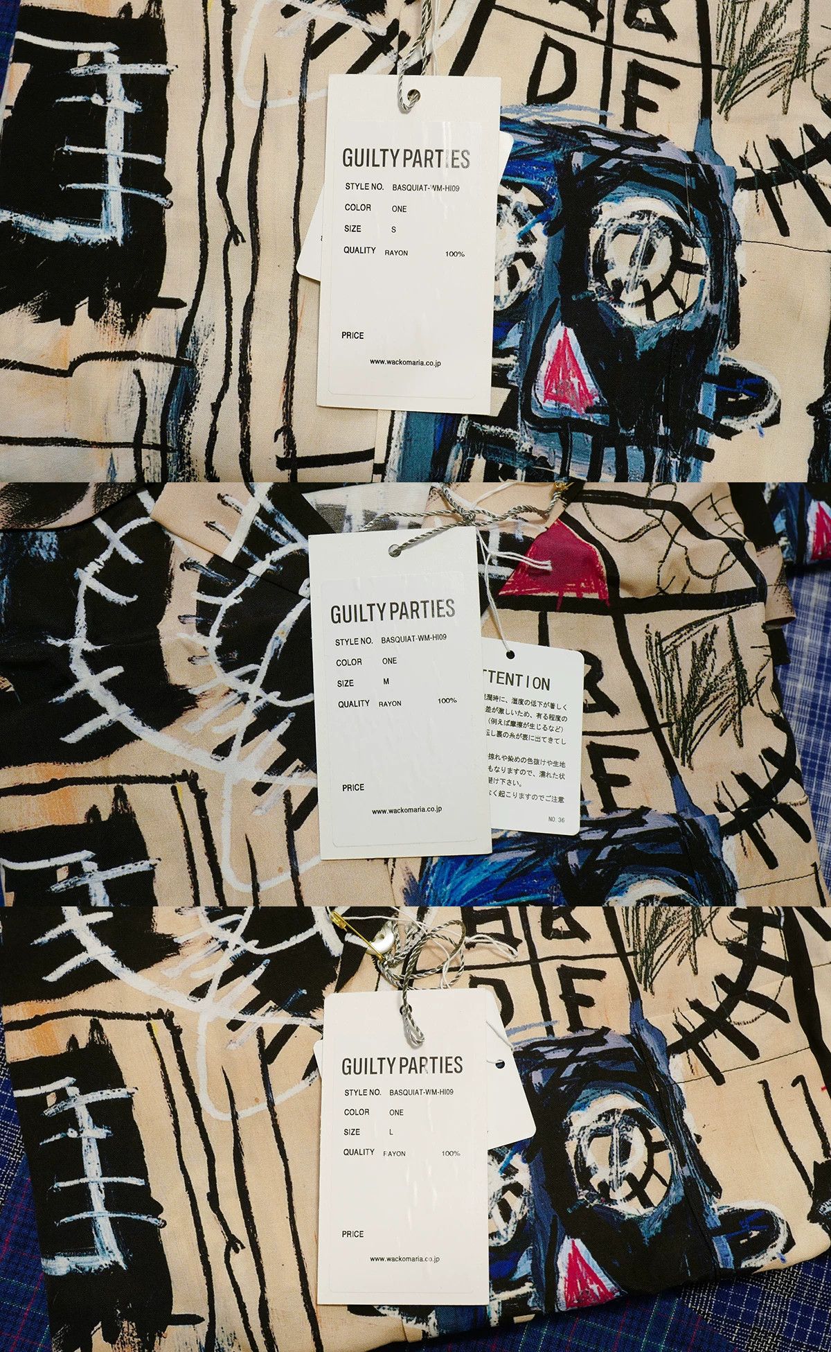 Wacko Maria Wacko Maria Basquiat Short Sleeve Shirt Size US L / EU 52-54 / 3 - 6 Thumbnail