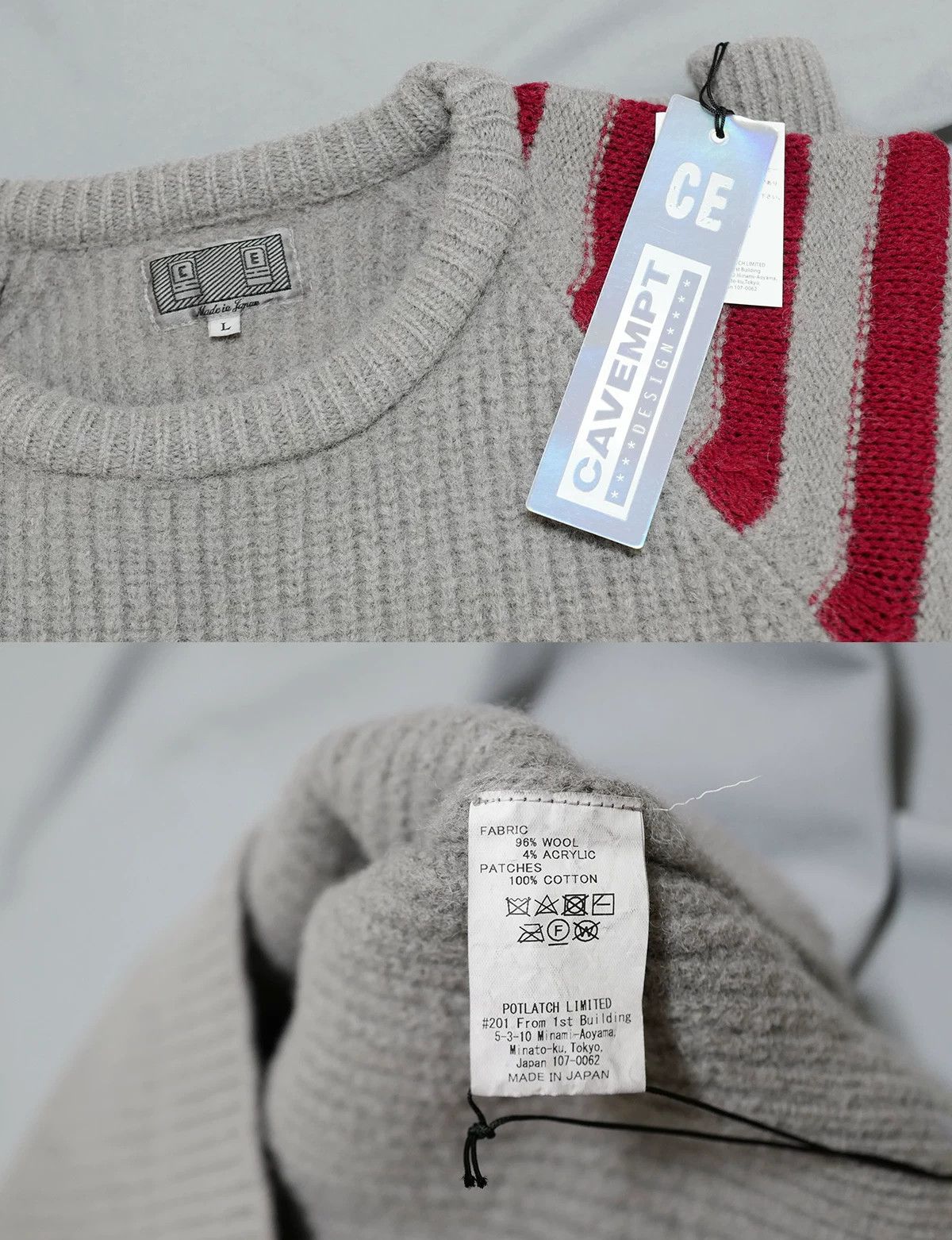 Cav Empt Cav Empt Wool Knit Sweater Black Size US L / EU 52-54 / 3 - 8 Thumbnail