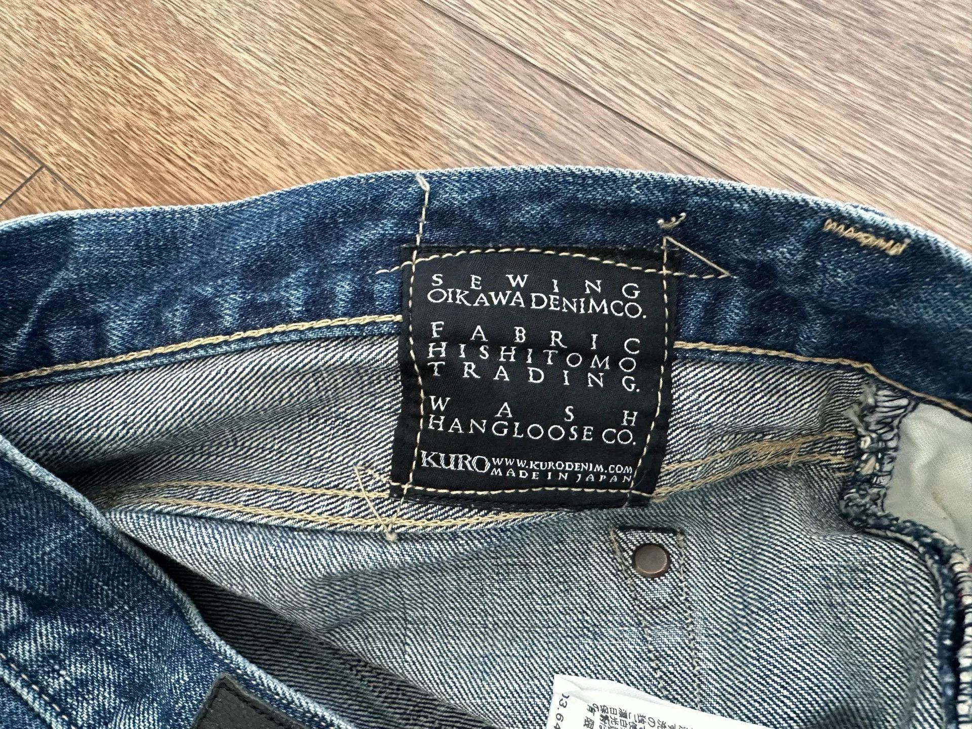 KURO KURO Distressed Denim Jeans Made in Japan Size US 32 / EU 48 - 4 Thumbnail