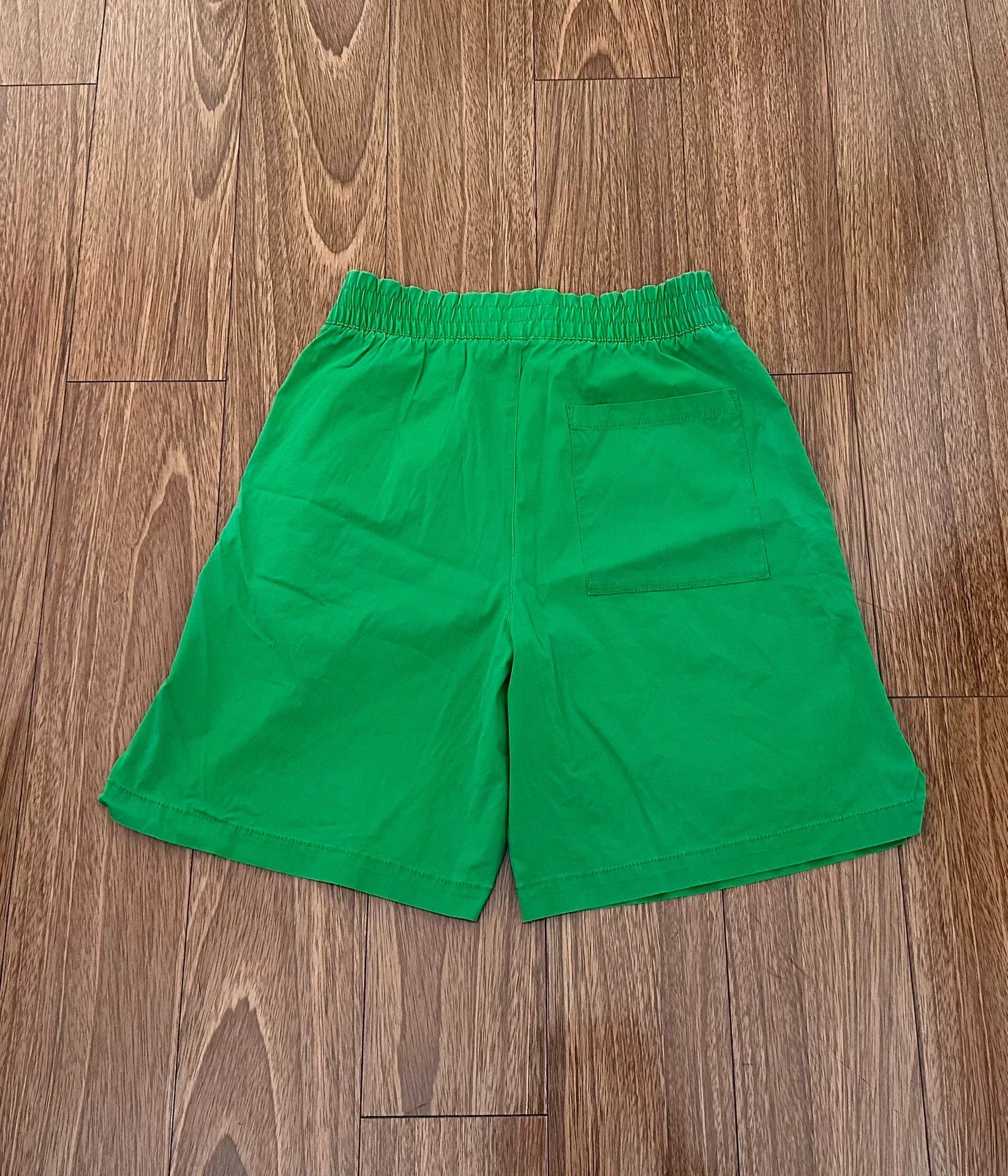 Bottega Veneta Bottega Veneta Green Wide-Leg Shorts Size US 26 / EU 42 - 2 Thumbnail