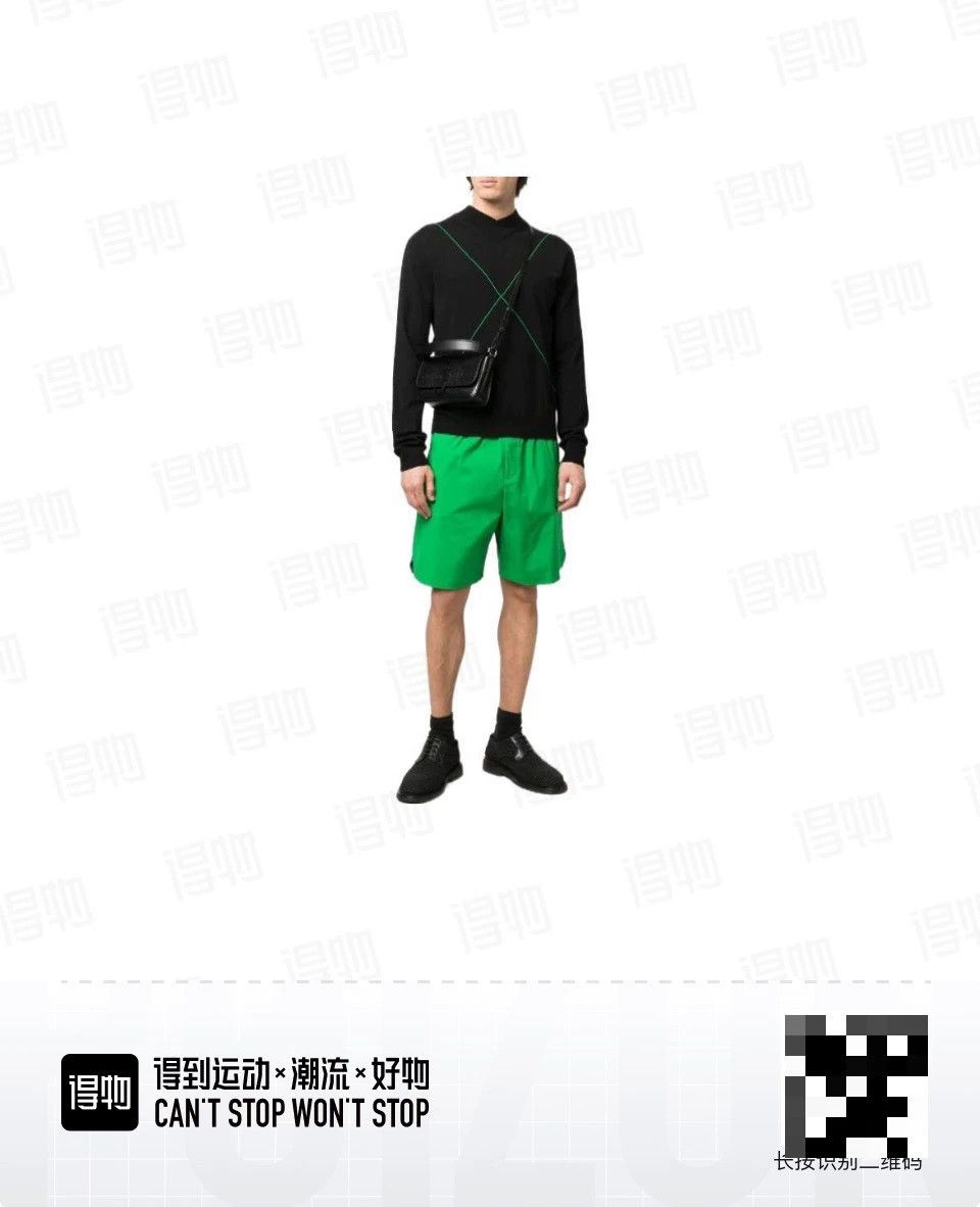 Bottega Veneta Bottega Veneta Green Wide-Leg Shorts Size US 26 / EU 42 - 4 Thumbnail