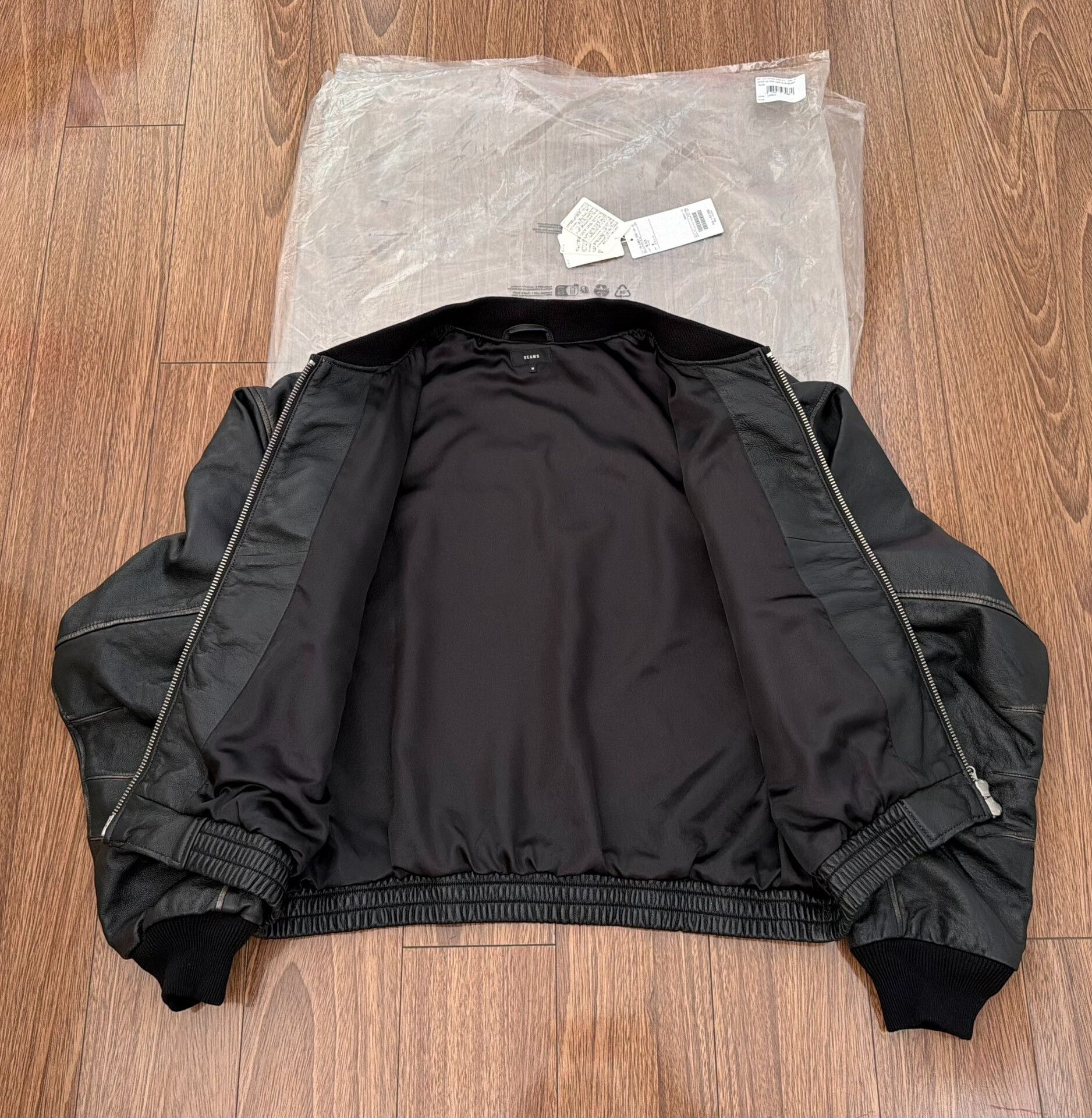 Beams Japan Vintage BEAMS Leather Bomber Jacket Size US M / EU 48-50 / 2 - 4 Thumbnail