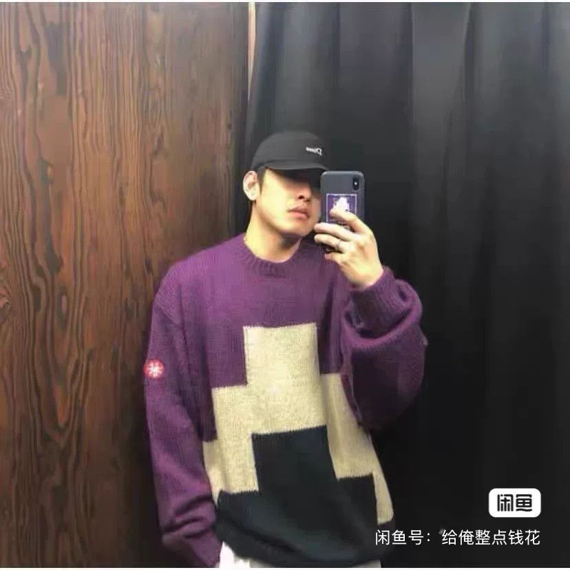 Cav Empt C.E CAVEMPT Knit Sweater Purple Color Size US XL / EU 56 / 4 - 5 Thumbnail