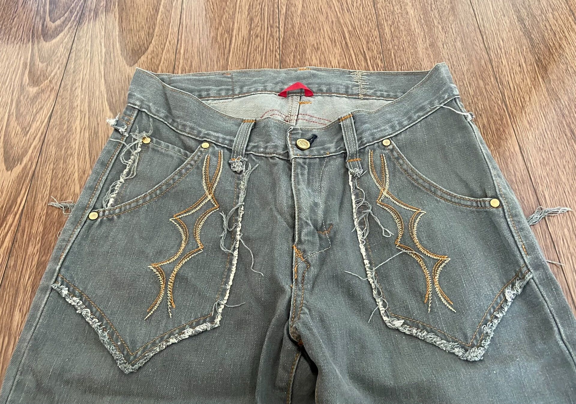 Edwin EDWIN Genuine Quality 503 Distressed Jeans Size US 31 - 3 Thumbnail