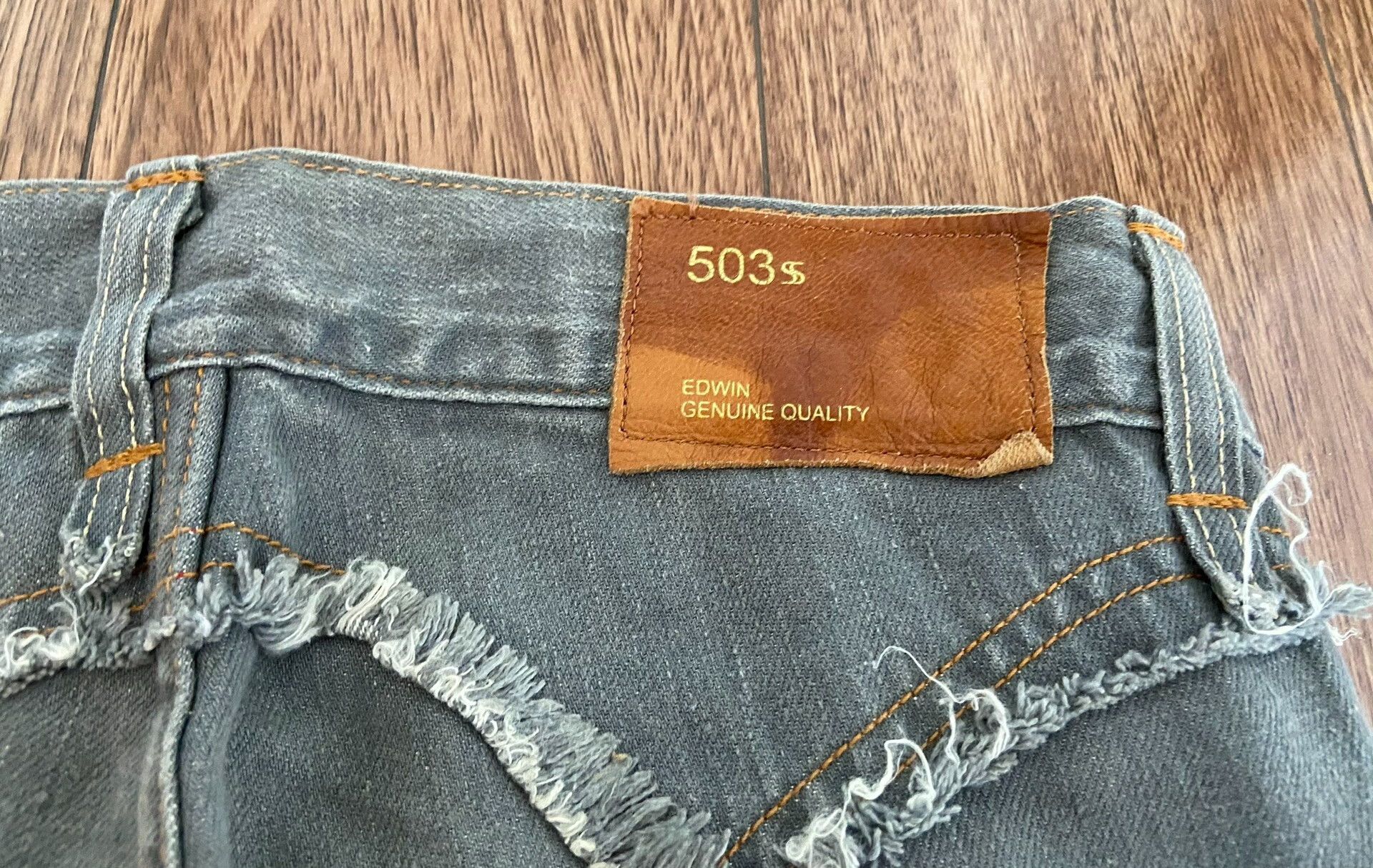 Edwin EDWIN Genuine Quality 503 Distressed Jeans Size US 31 - 4 Thumbnail