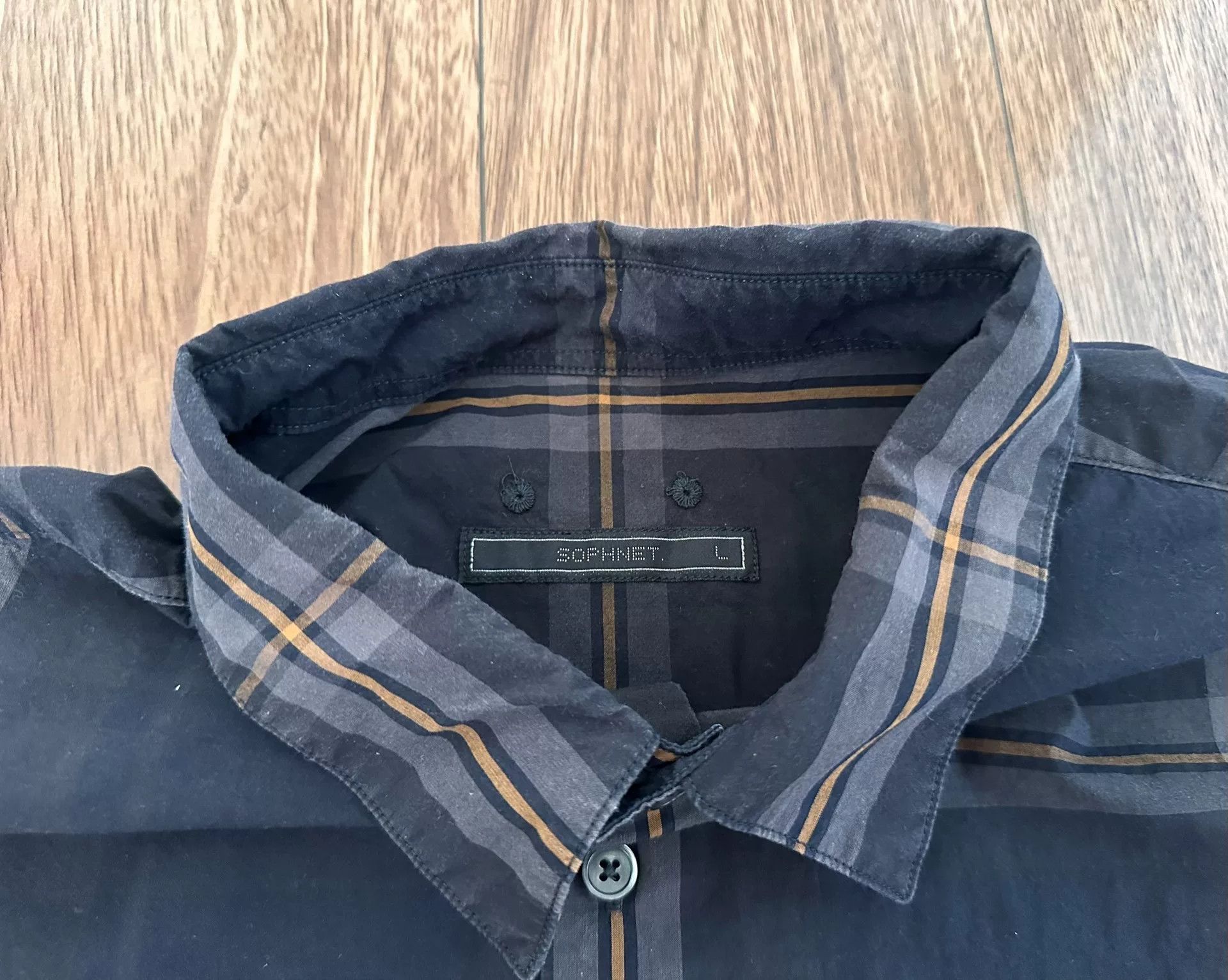 Sophnet. SOPHNET Short Sleeve Checkered Shirt Size US L / EU 52-54 / 3 - 3 Thumbnail