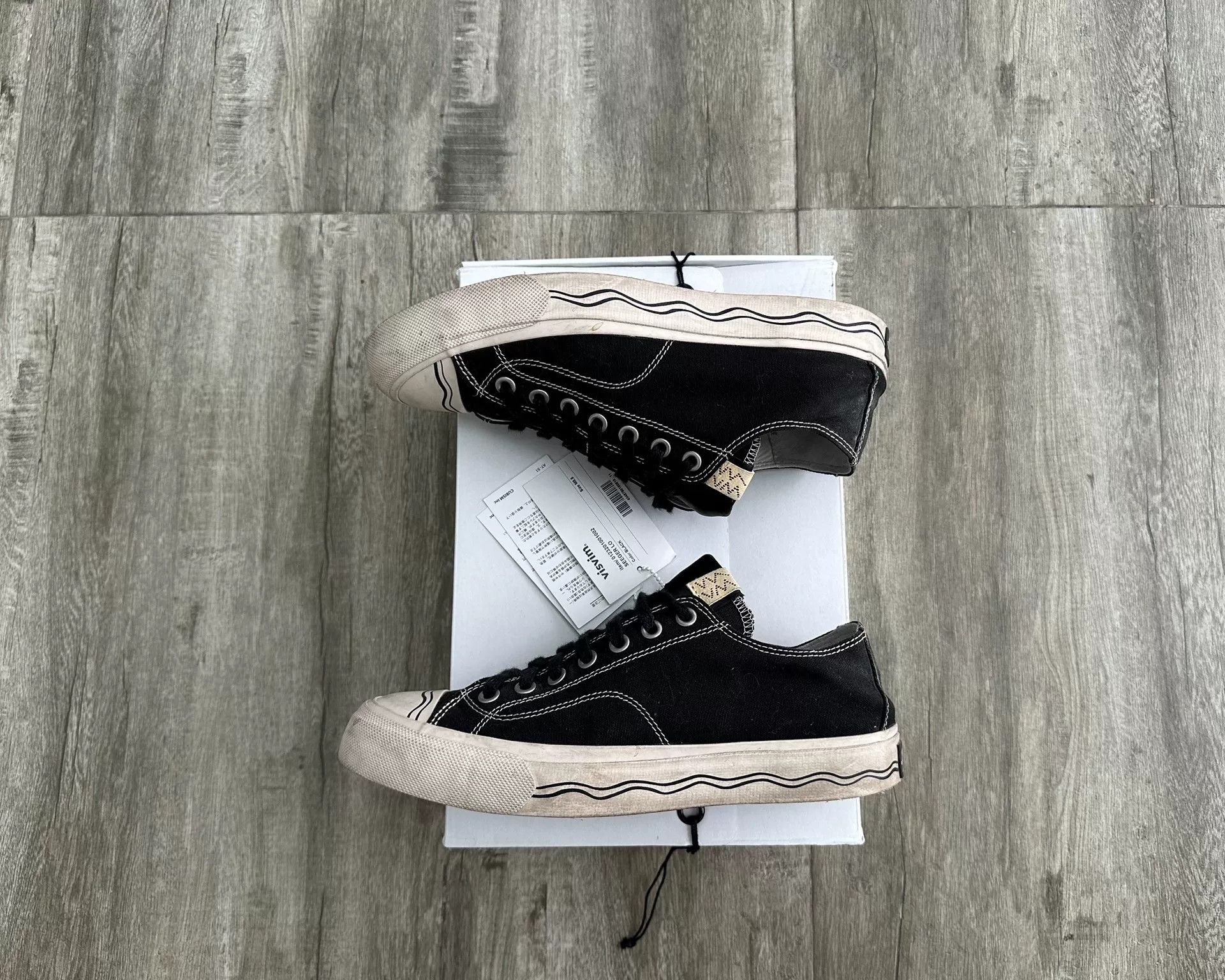 Visvim VISVIM 23AW Seeger Lo Black Canvas Shoes Size US 8.5 / EU 41-42 - 3 Thumbnail