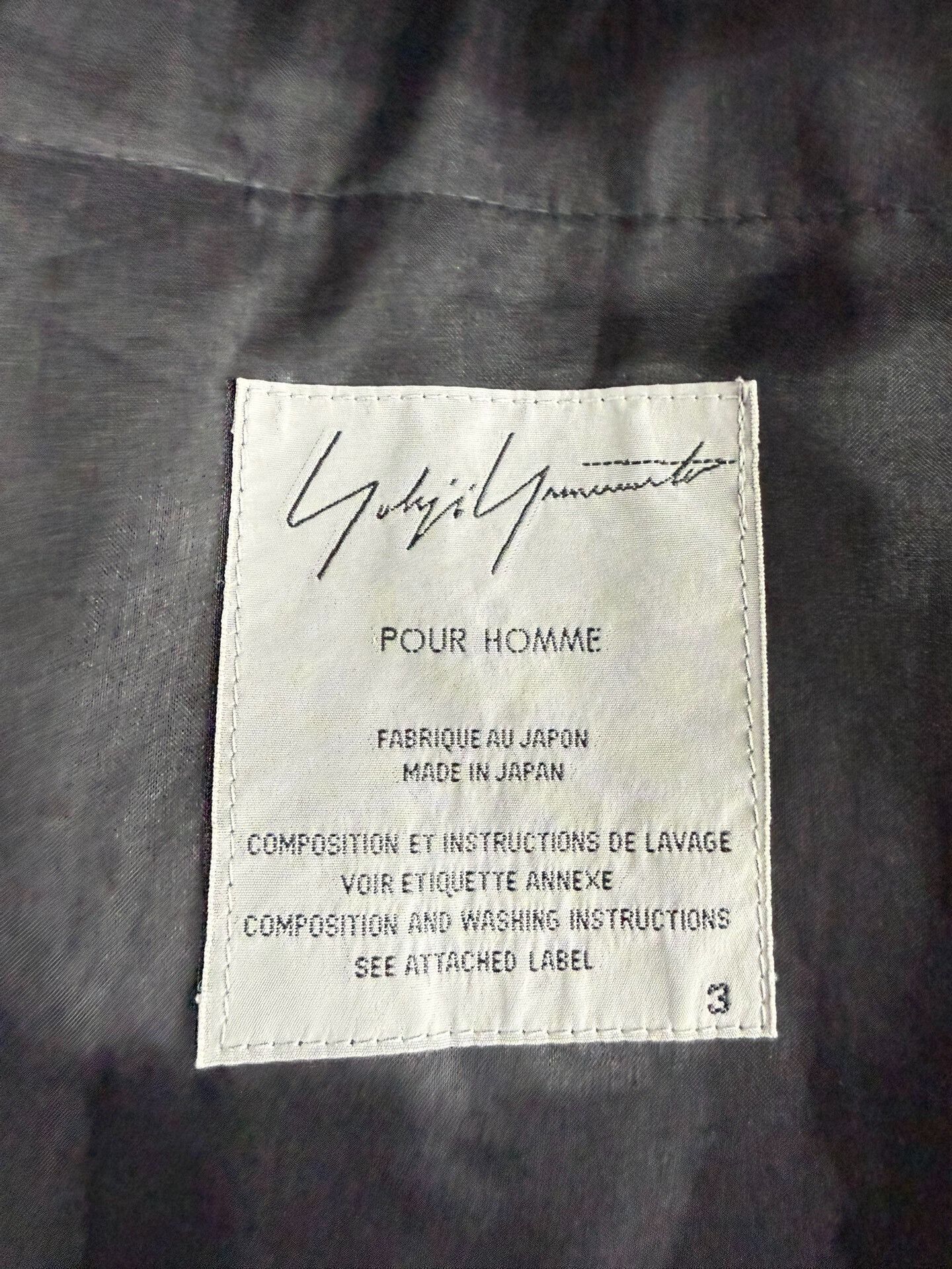 Yohji Yamamoto Black Lace Panel Suit Jacket Size US L / EU 52-54 / 3 - 7 Thumbnail