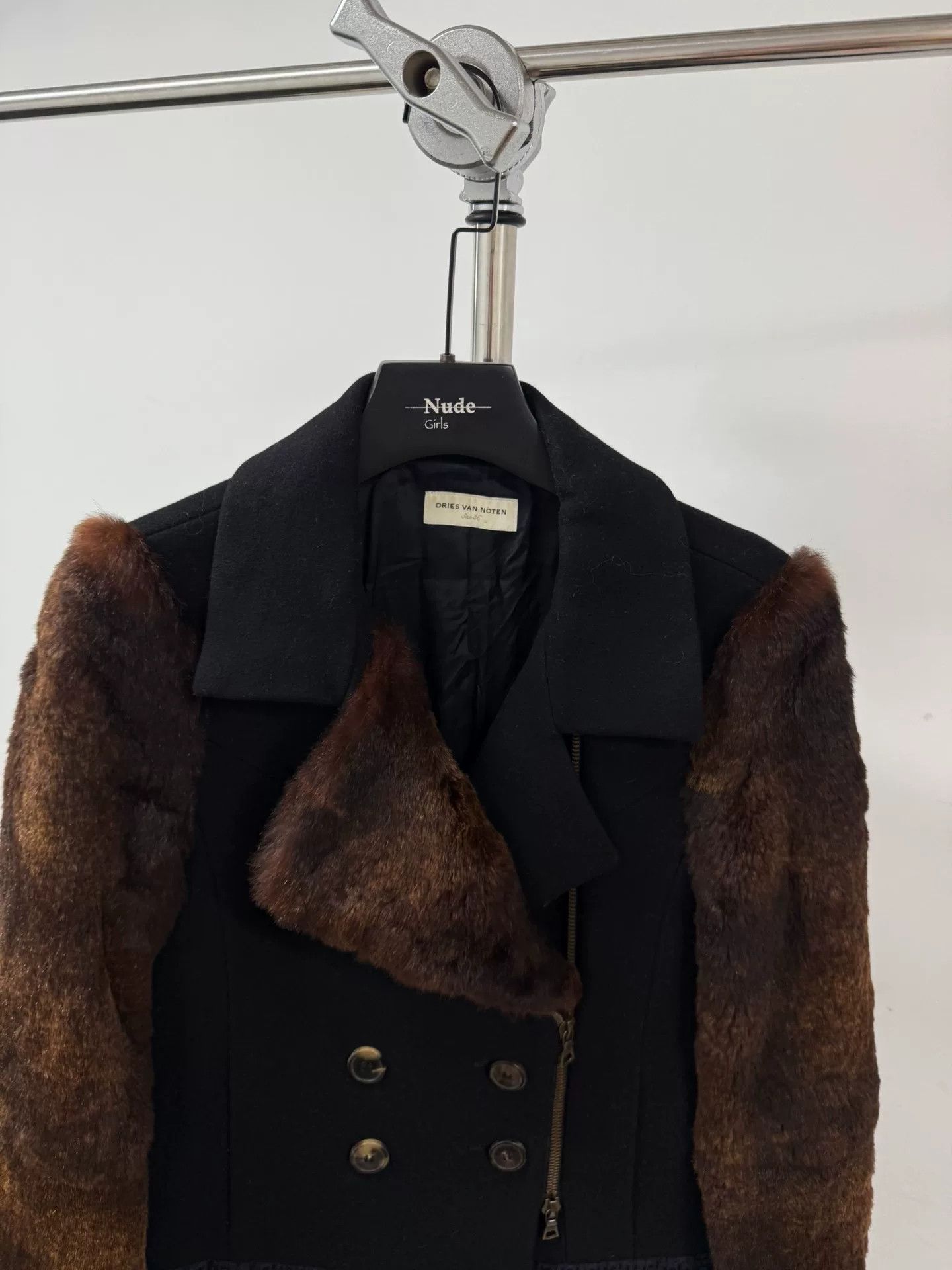 Dries Van Noten Dries Van Noten Rabbit Fur Coat Size XS / US 0-2 / IT 36-38 - 5 Thumbnail