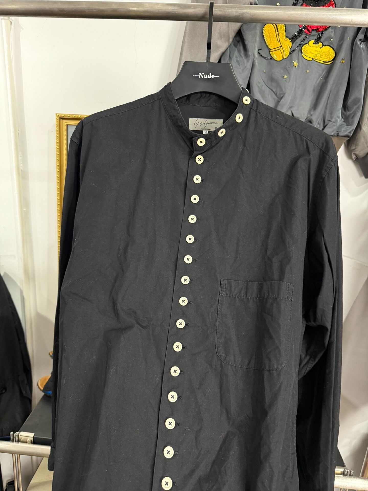 Yohji Yamamoto Yohji Yamamoto Black Multi-Button Shirt Size US L / EU 52-54 / 3 - 5 Thumbnail